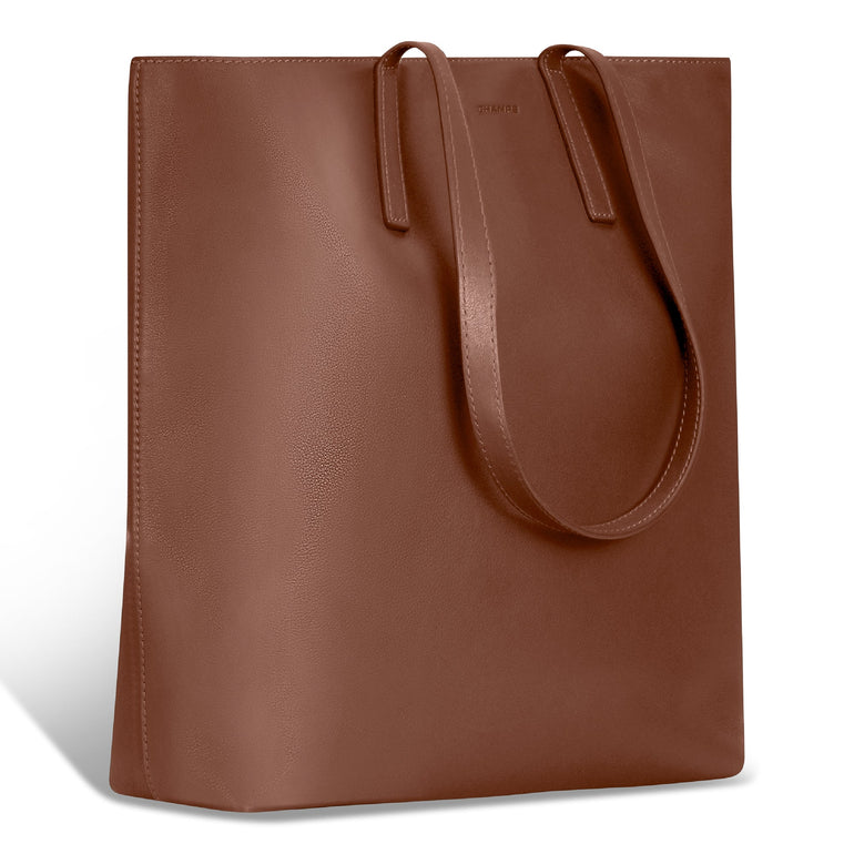 Champs Tote Bag Champs Onyx Leather Vertical Tote
