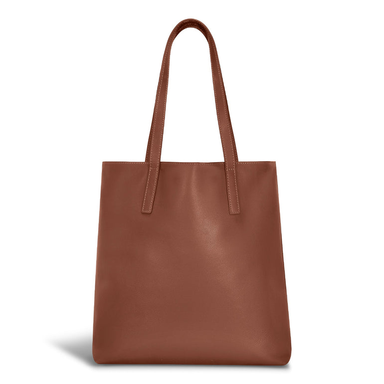 Champs Tote Bag Champs Onyx Leather Vertical Tote
