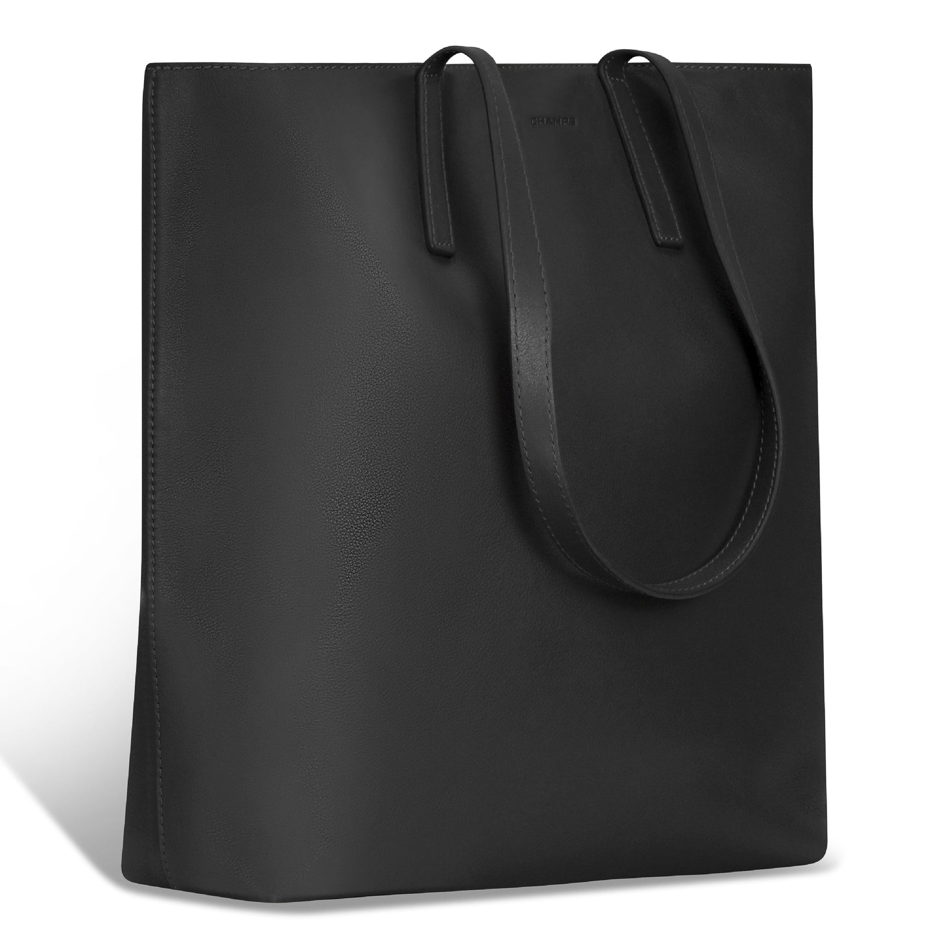 Champs Tote Bag Champs Onyx Leather Vertical Tote