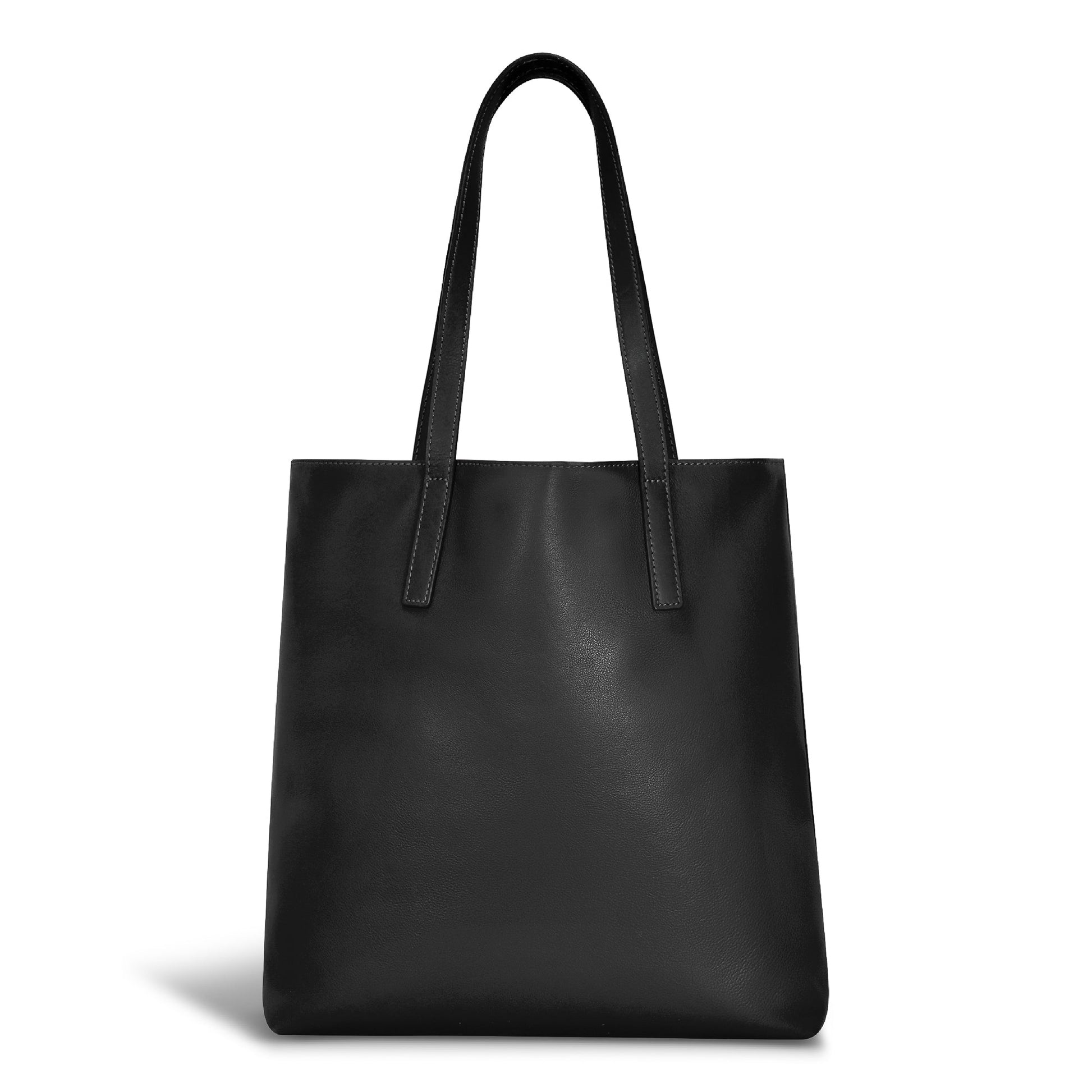 Champs Tote Bag Champs Onyx Leather Vertical Tote