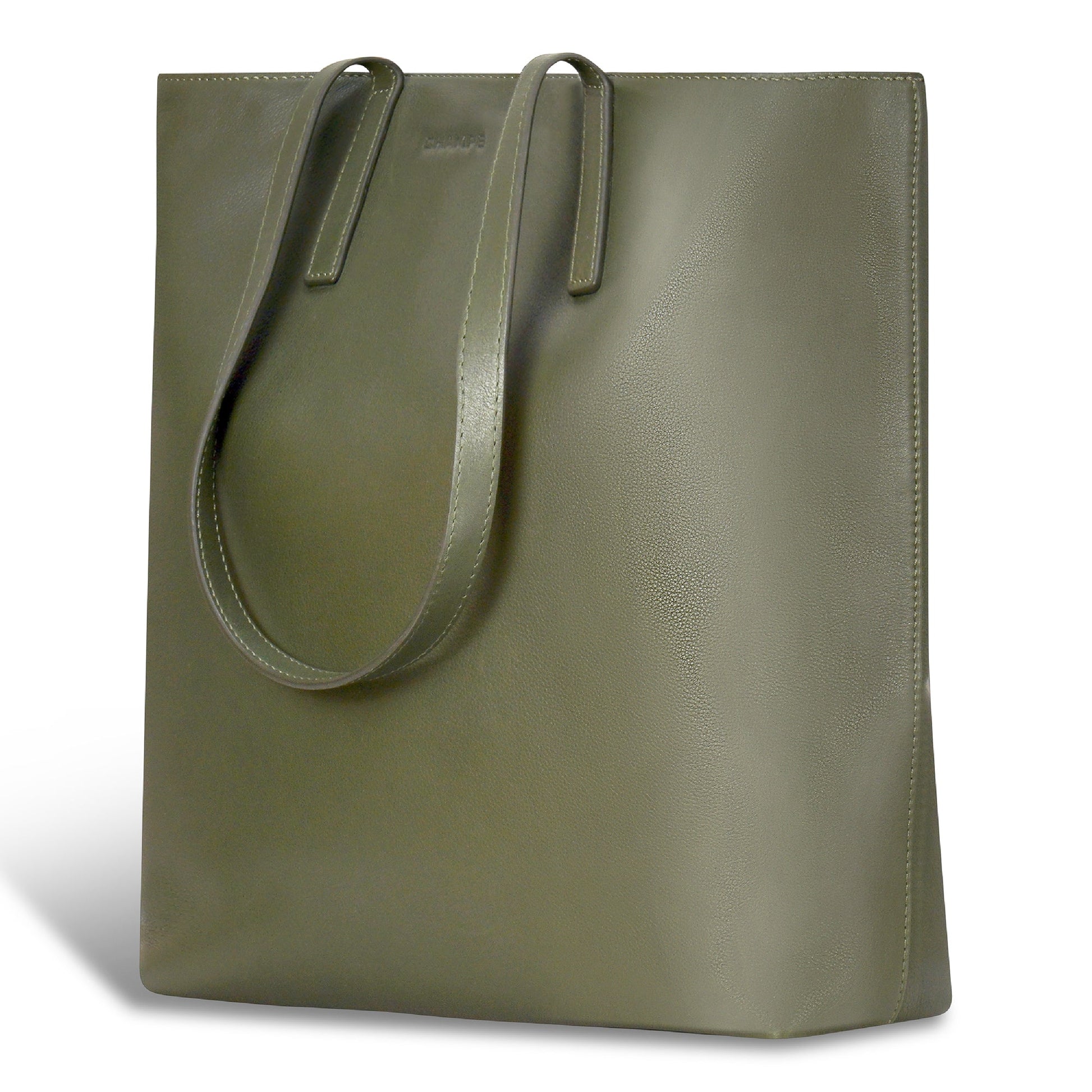 Champs Tote Bag Champs Onyx Leather Vertical Tote