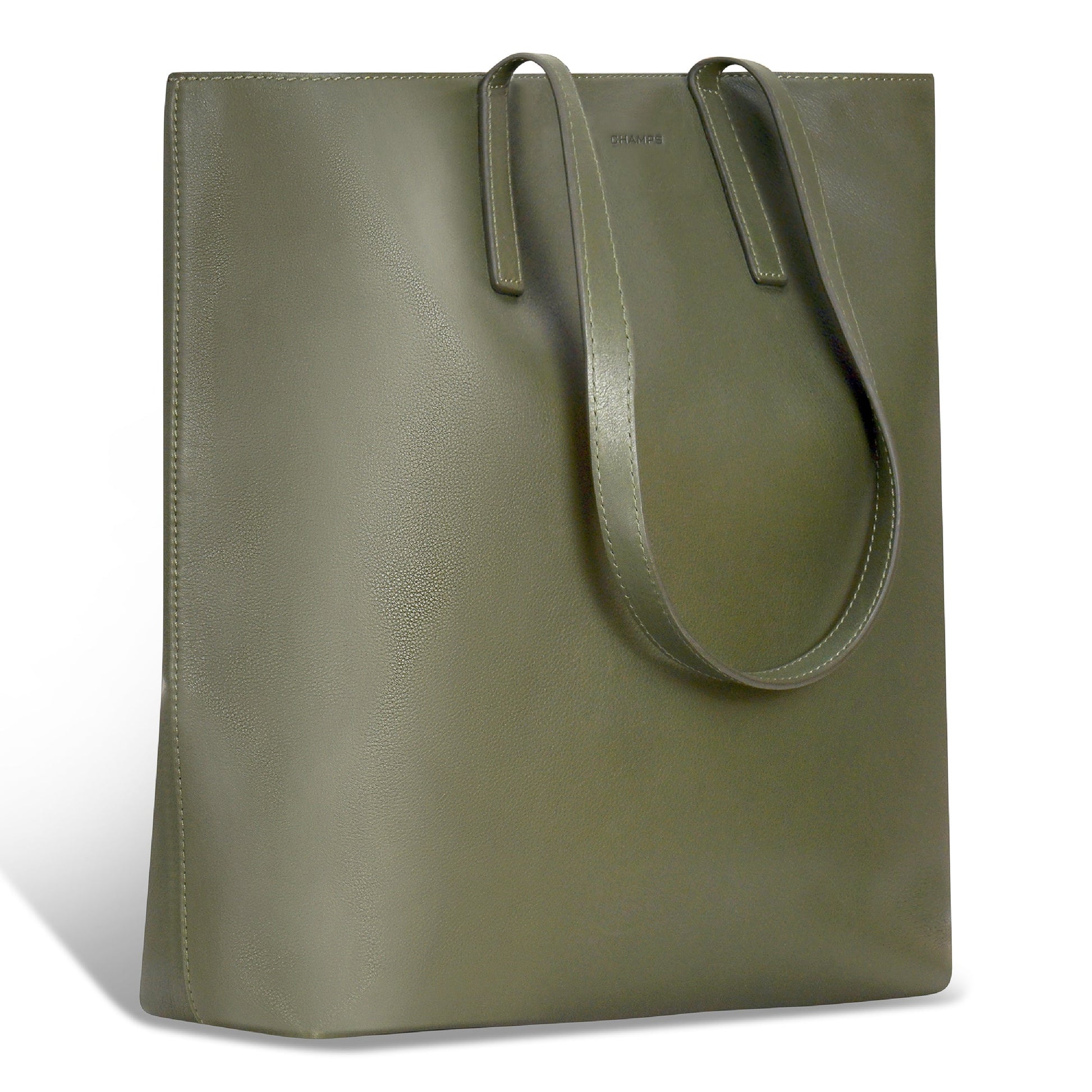 Champs Tote Bag Champs Onyx Leather Vertical Tote