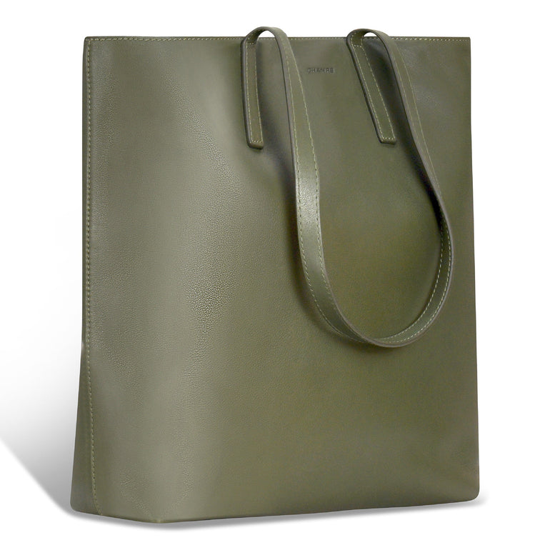 Champs Tote Bag Champs Onyx Leather Vertical Tote