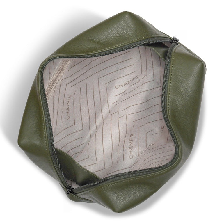 Champs Travel Accessories Champs Onyx Leather Toiletry Bag