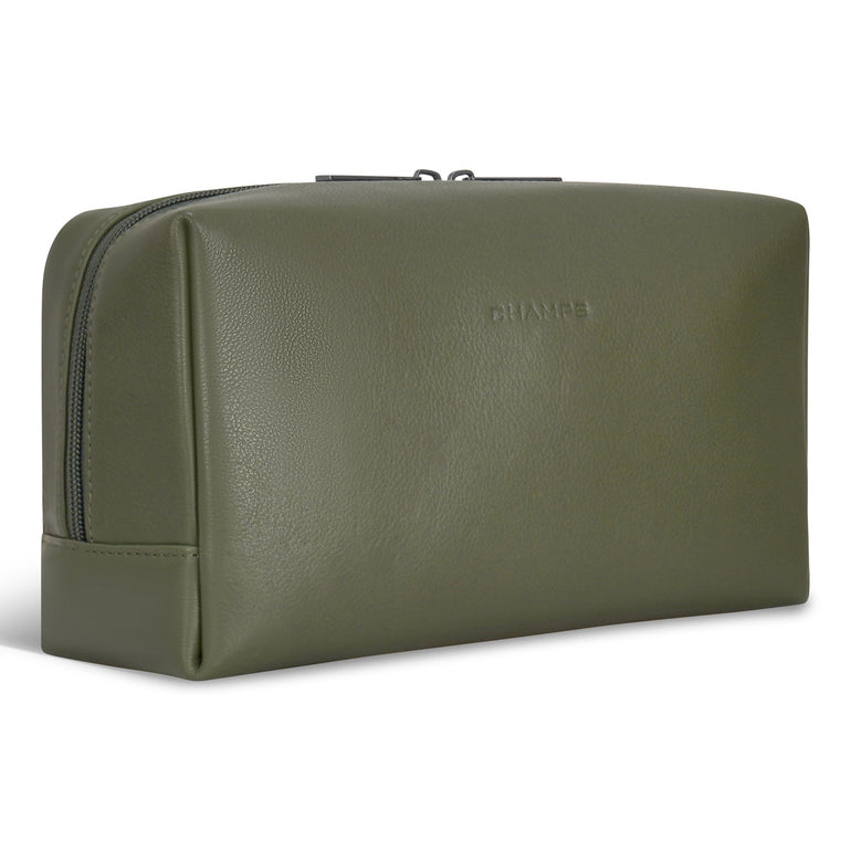 Champs Travel Accessories Champs Onyx Leather Toiletry Bag