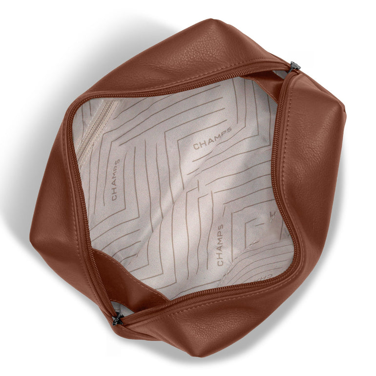 Champs Travel Accessories Champs Onyx Leather Toiletry Bag