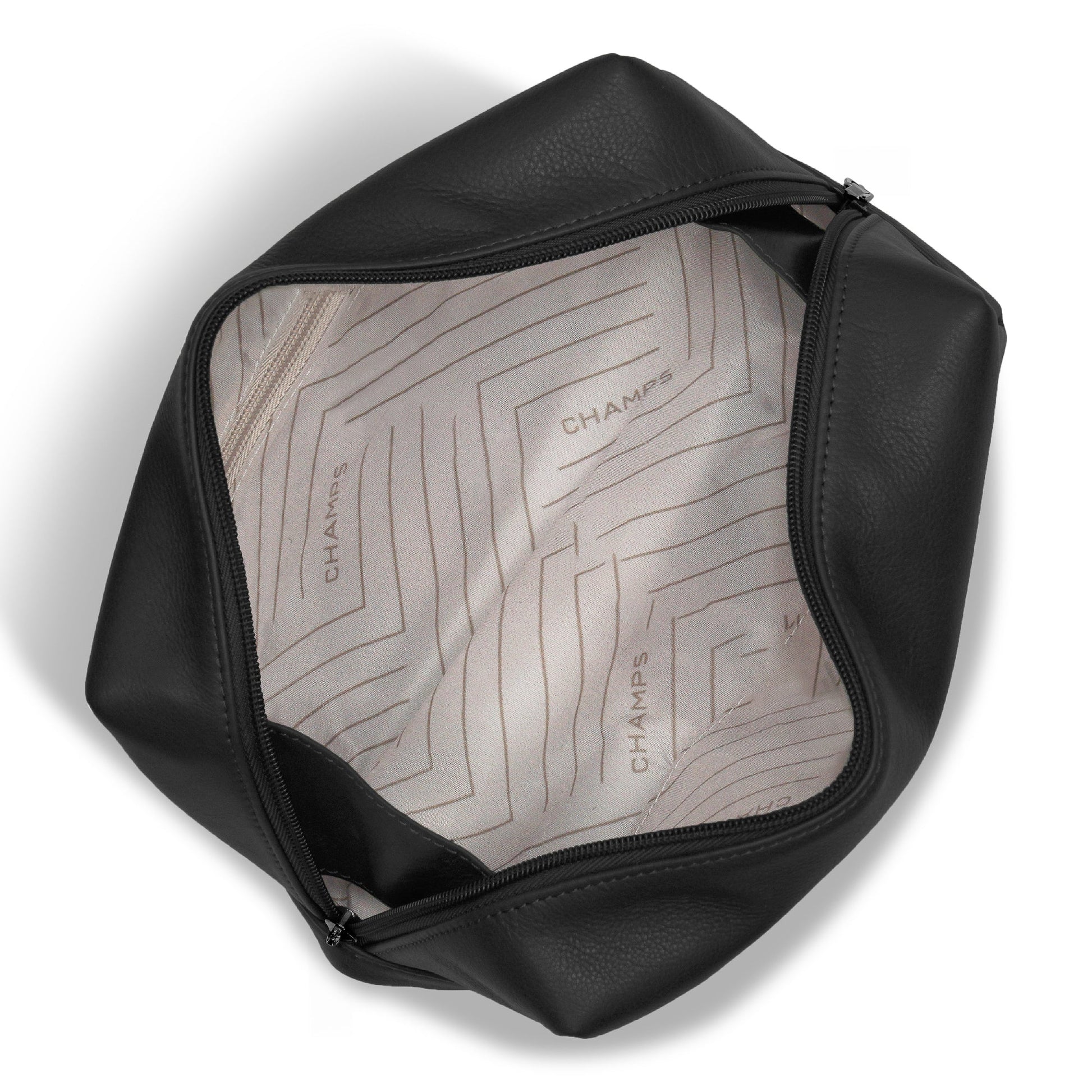 Champs Travel Accessories Champs Onyx Leather Toiletry Bag