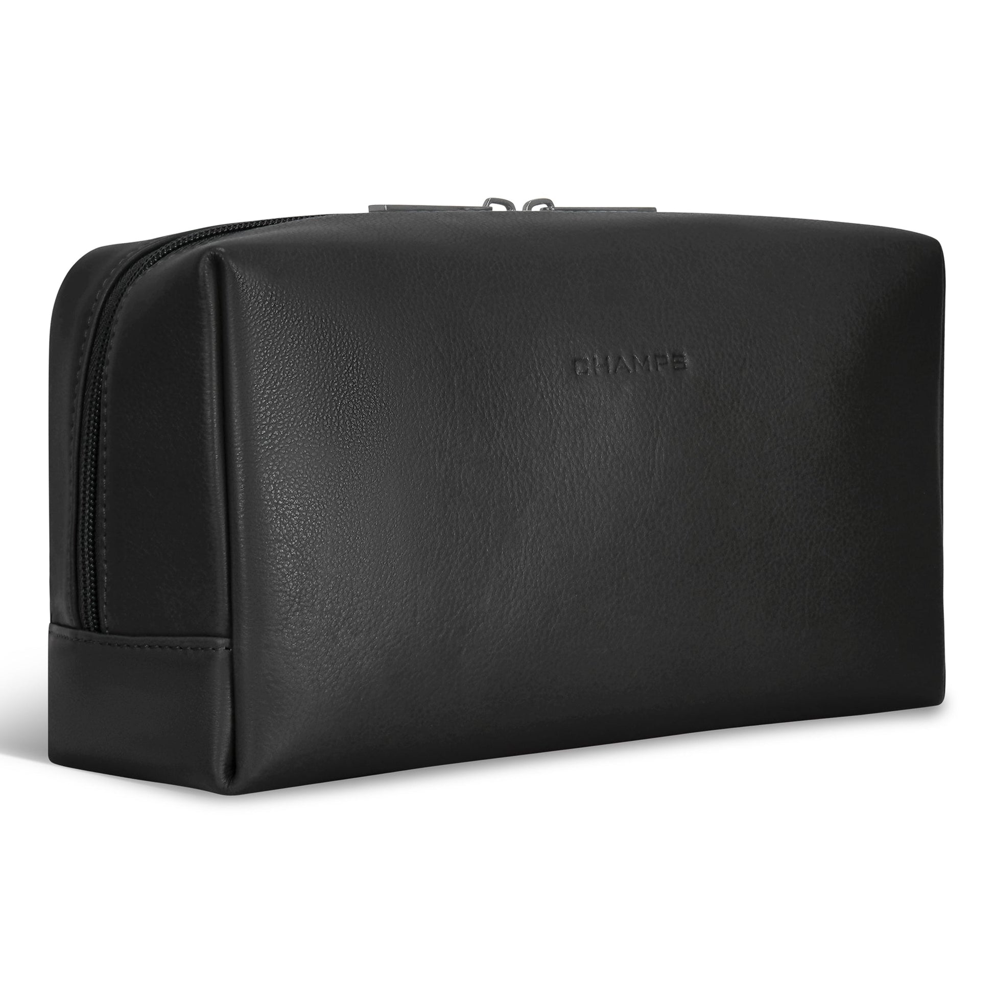 Champs Travel Accessories Champs Onyx Leather Toiletry Bag
