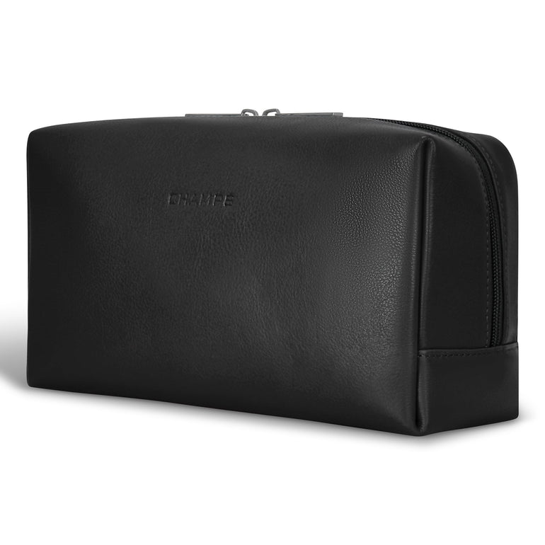 Champs Travel Accessories Champs Onyx Leather Toiletry Bag