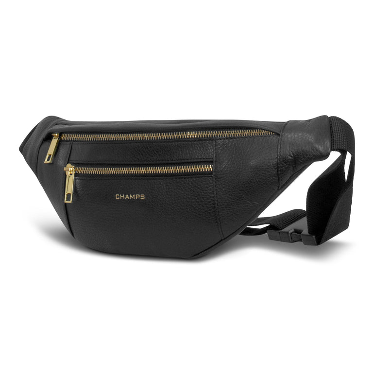 Champs Waist Pouches Black Champs Gala Leather Waist Pack