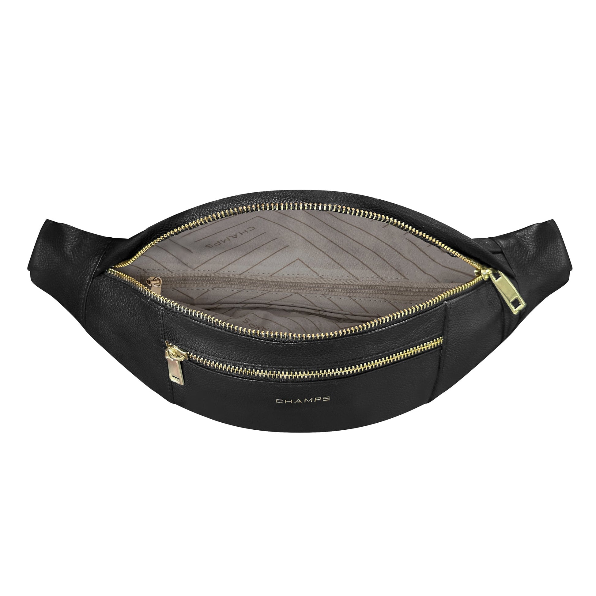 Champs Waist Pouches Black Champs Gala Leather Waist Pack