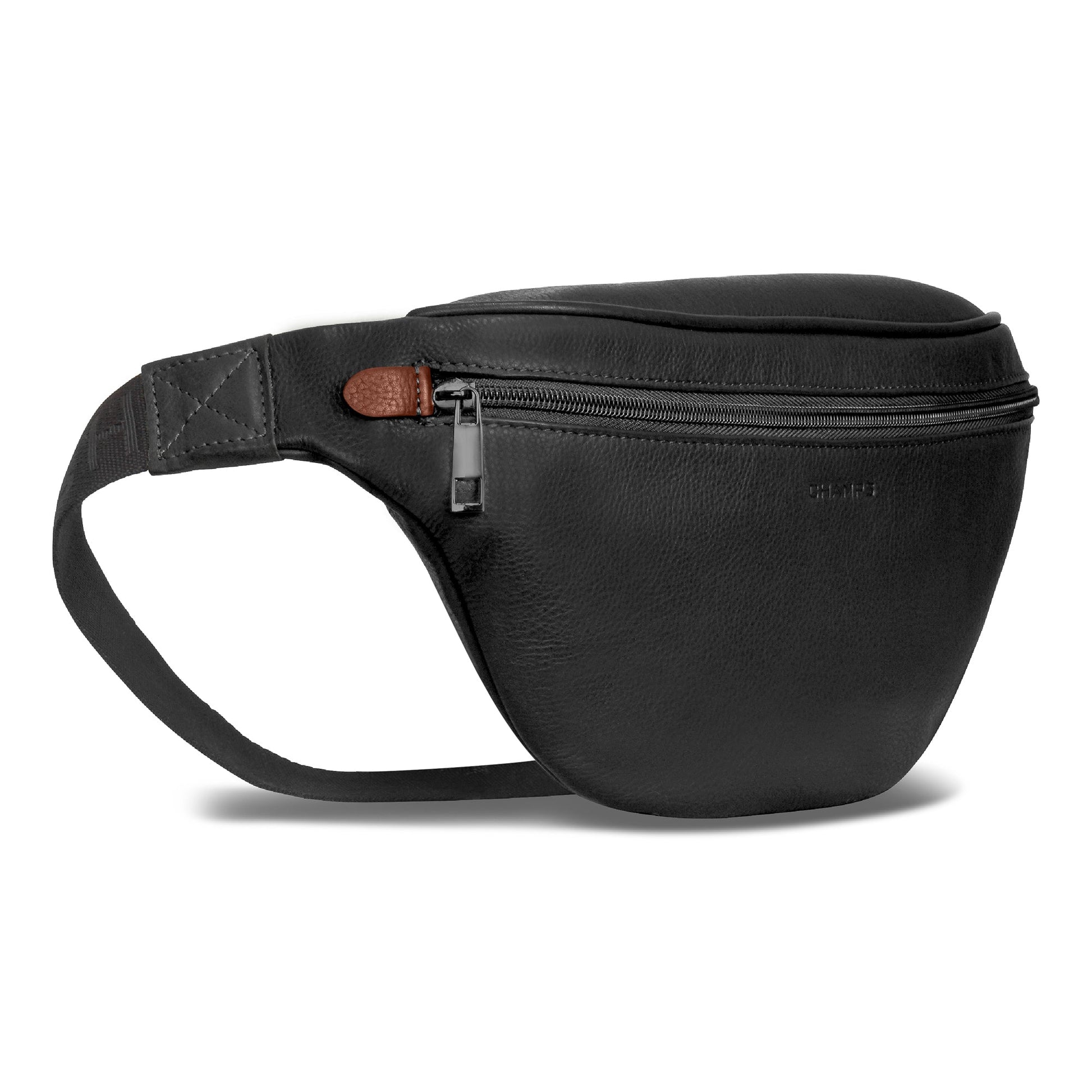Champs Waist Pouches Champs Onyx Leather Waist Pack