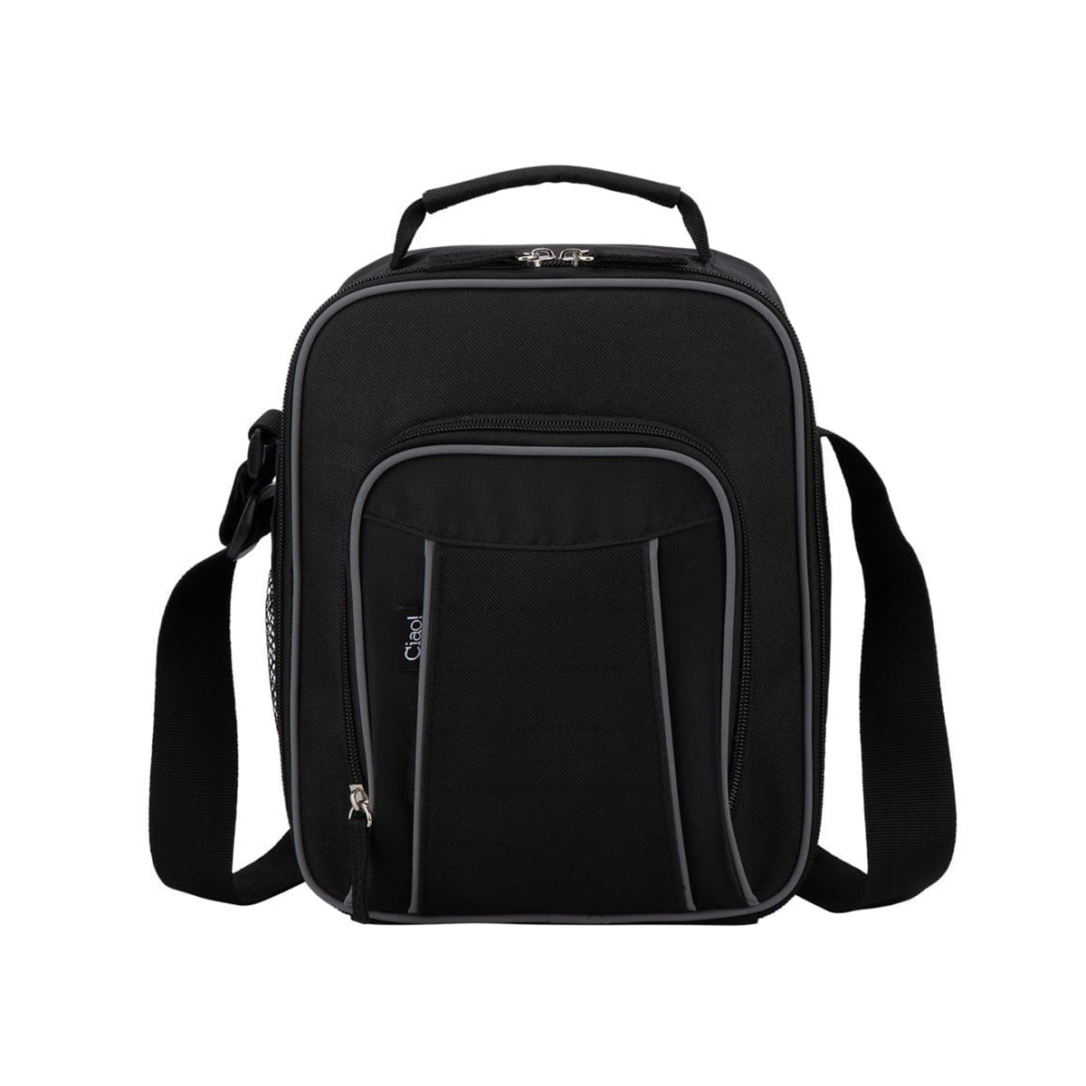CIAO Lunch Bag Black CIAO "Kade" Front Lid Men's Cooler Bag