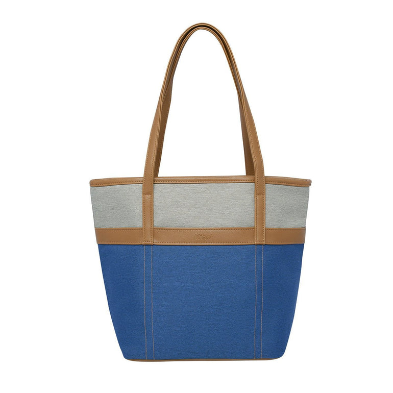CIAO Lunch Bag Blue CIAO "Heather" 2 Tone Satchel Cooler
