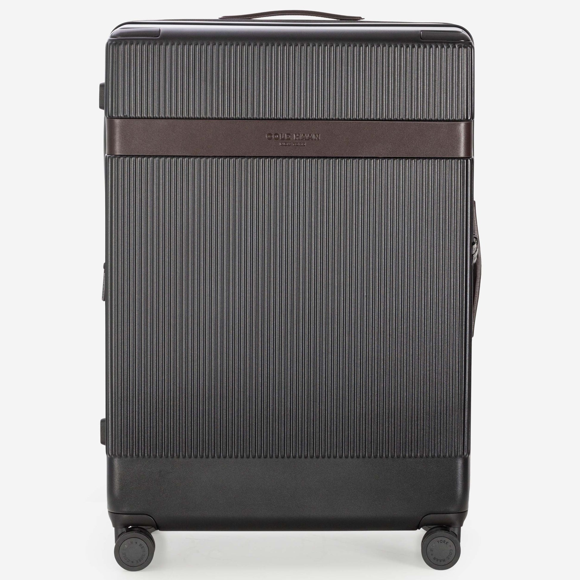 Cole Haan Luggage DNA Black/DNA Dark Chocolate Cole Haan Heritage Pro Premium Hardside Large Checked Luggage