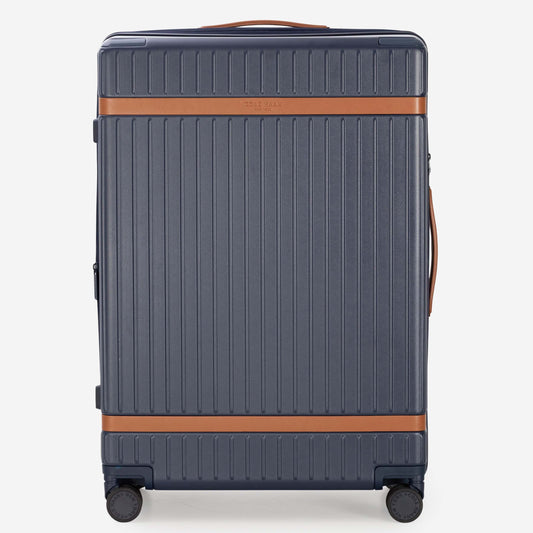 Cole Haan Luggage Navy Blazer/British Tan Cole Haan Legacy Grand Premium Hardside Large Checked Luggage
