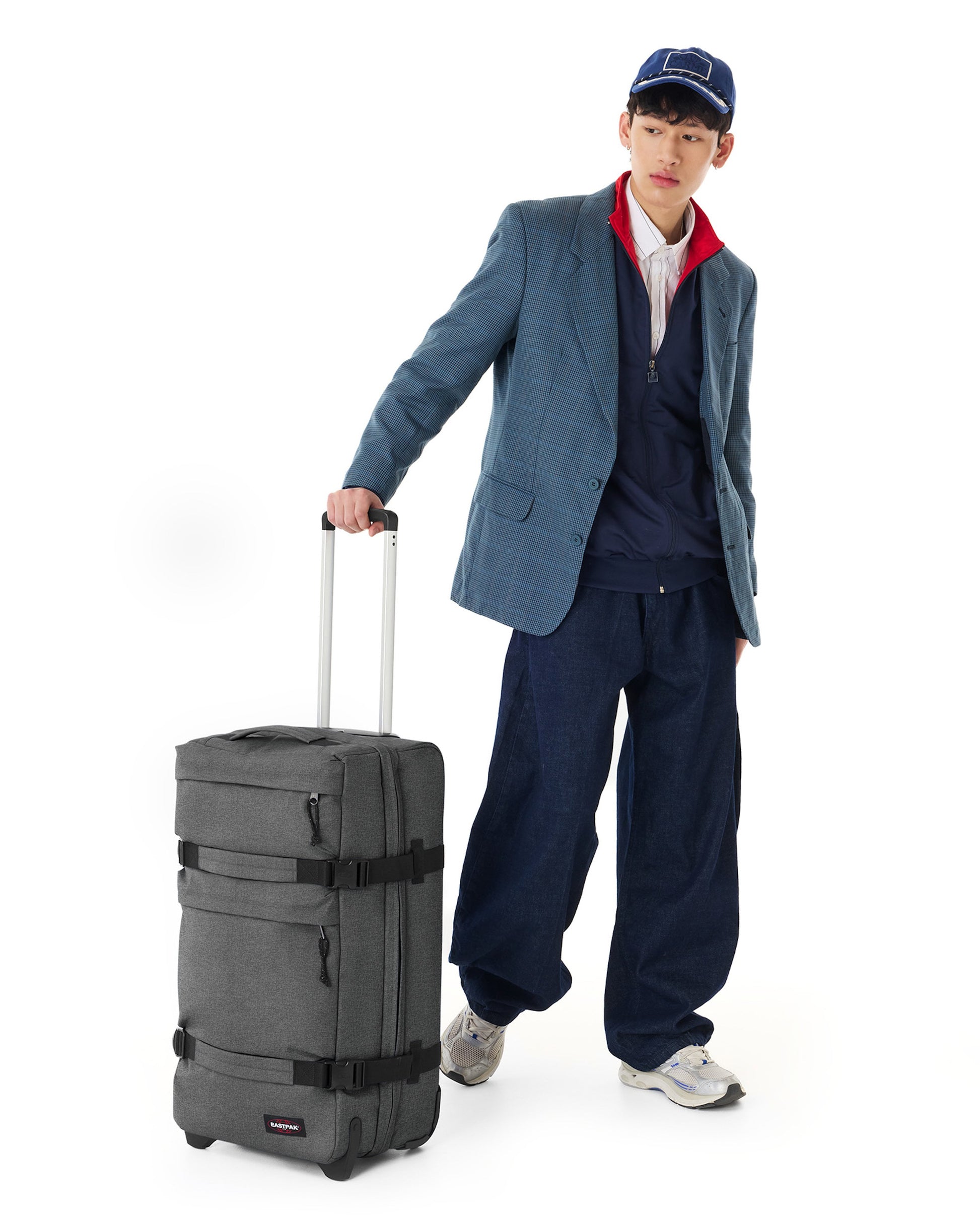 Eastpak Luggage Black Denim Eastpak Transit'r Plus M - Black Denim