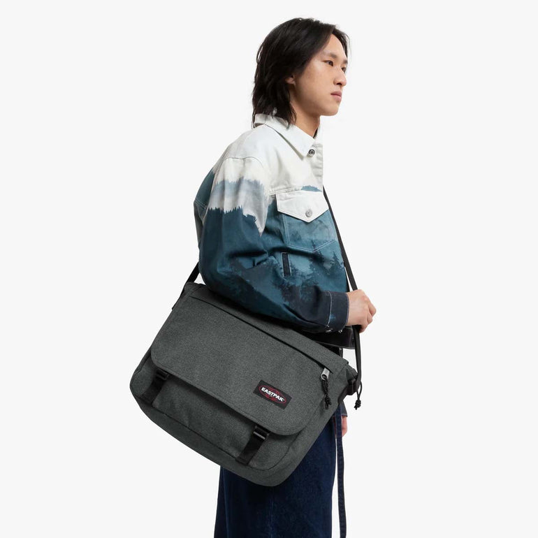 Eastpak Messenger Bags Black Denim Eastpak Delegate + Messenger Bag - Black Denim