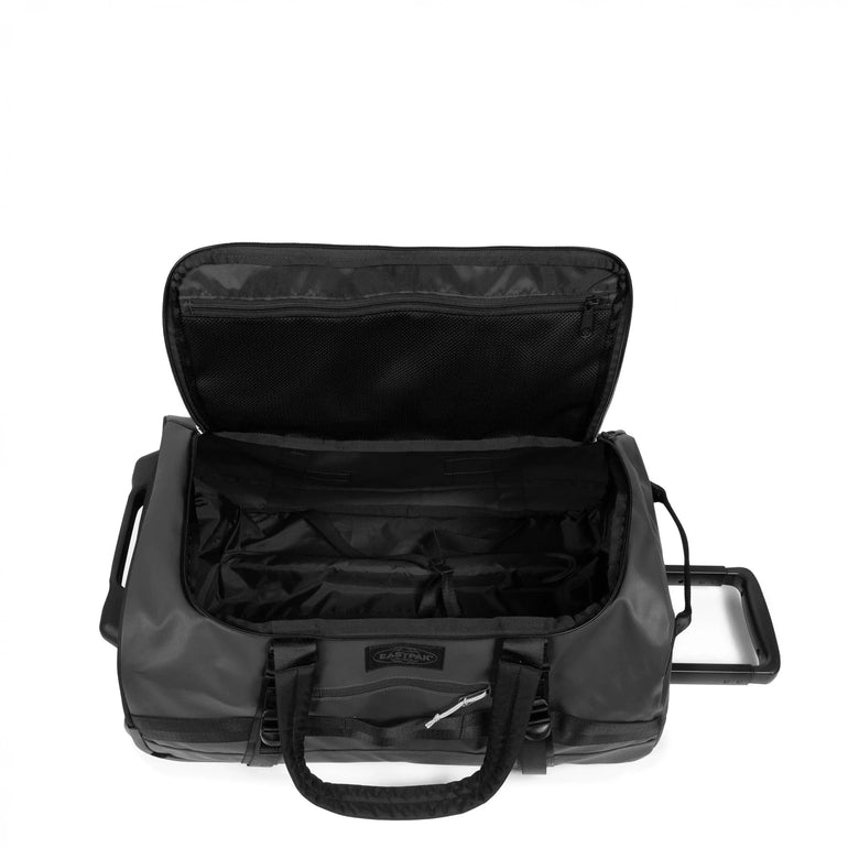 Eastpak Wheeled Duffle Tarp Black2 Eastpak Duffel Pack Wheel S - Tarp Black2