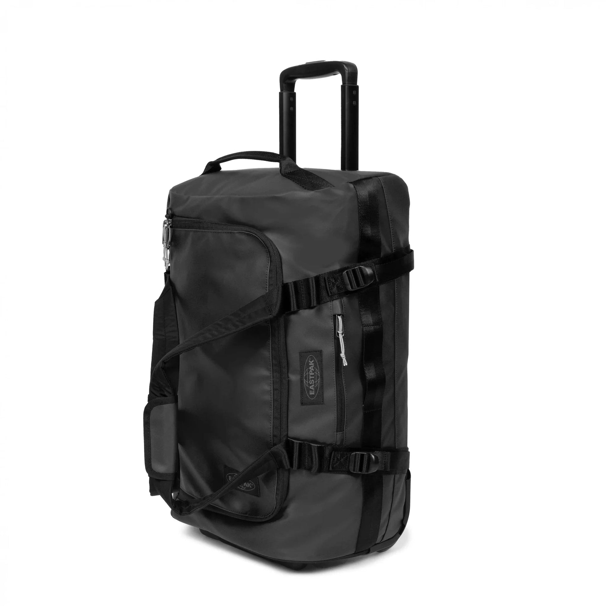 Eastpak Wheeled Duffle Tarp Black2 Eastpak Duffel Pack Wheel S - Tarp Black2