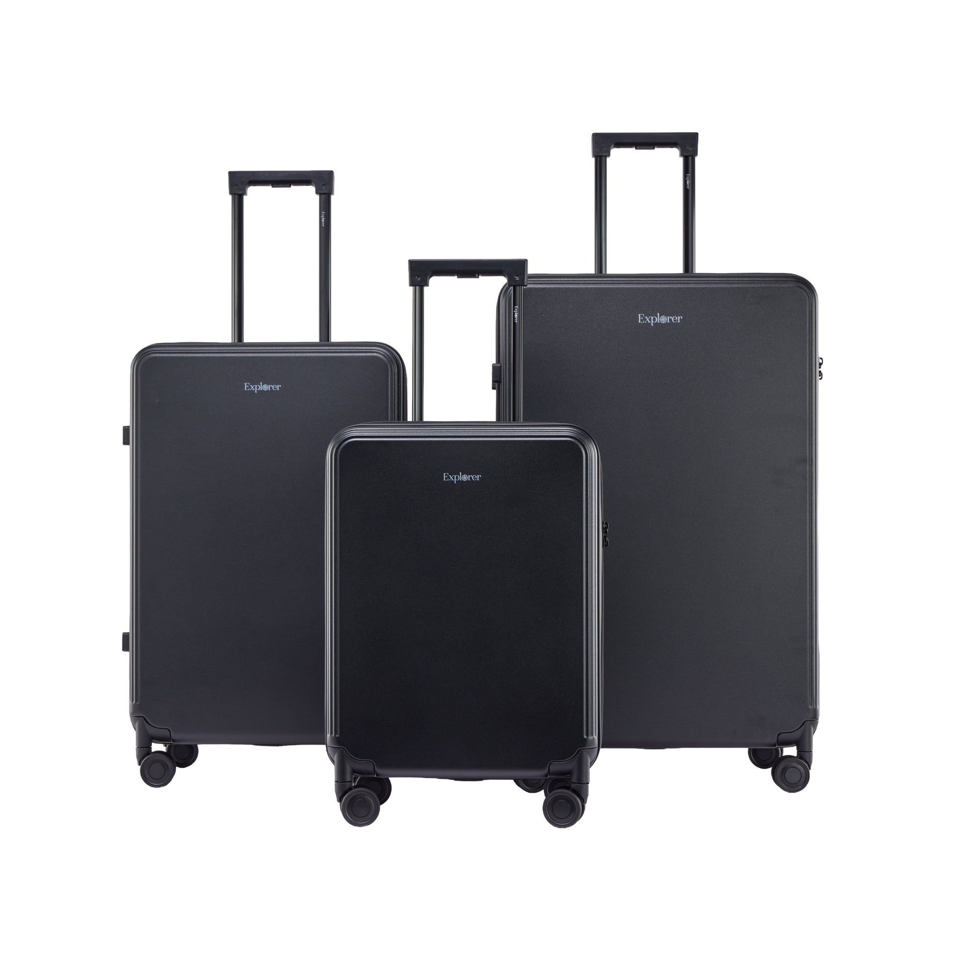 Explorer Luggage Black Explorer Axis 3-Piece Luggage Set