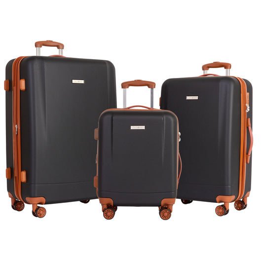 Explorer Luggage Black Explorer First Class Expandable Luggage Set