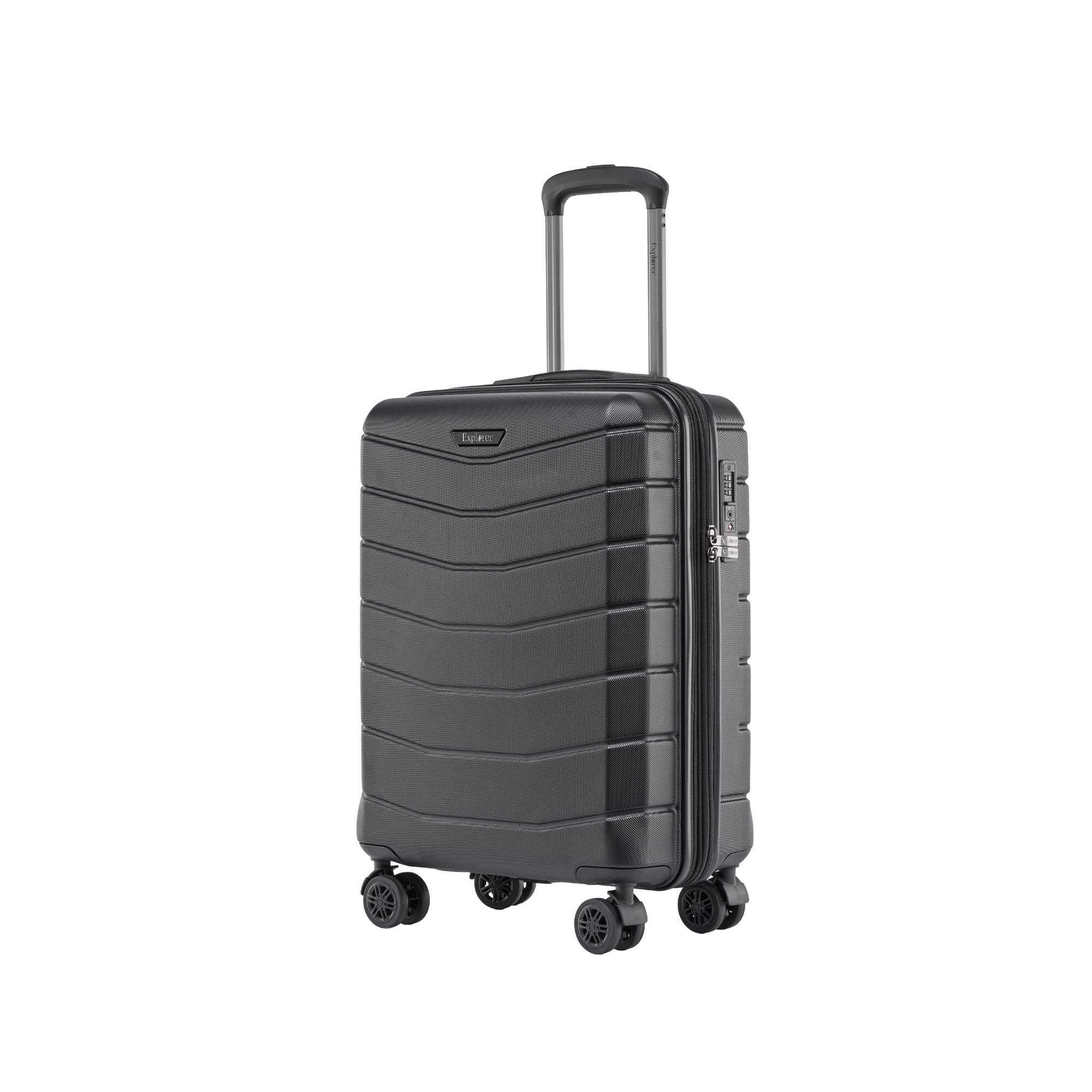 Explorer Luggage Black Explorer Flex Expandable Carry-On Luggage