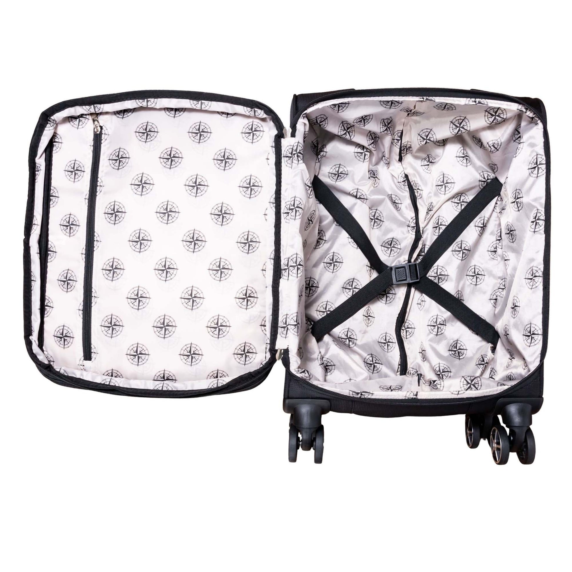 Explorer Luggage Black Explorer Onyx Carry-On Expandable Spinner Luggage