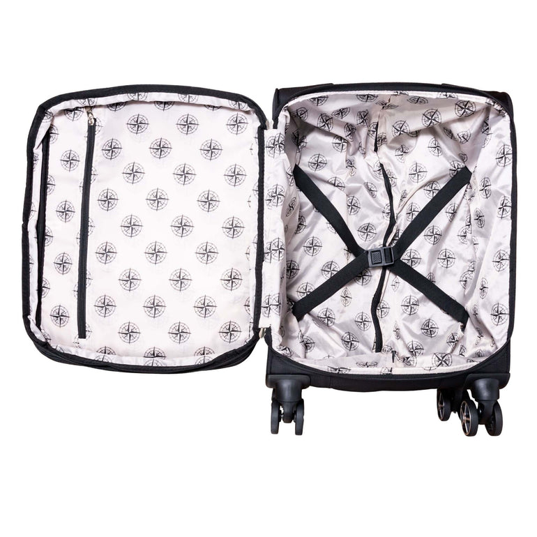 Explorer Luggage Black Explorer Onyx Carry-On Expandable Spinner Luggage
