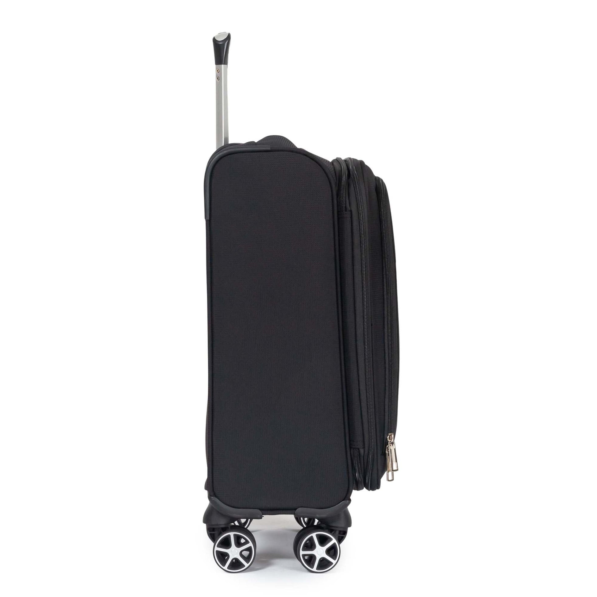 Explorer Luggage Black Explorer Onyx Carry-On Expandable Spinner Luggage
