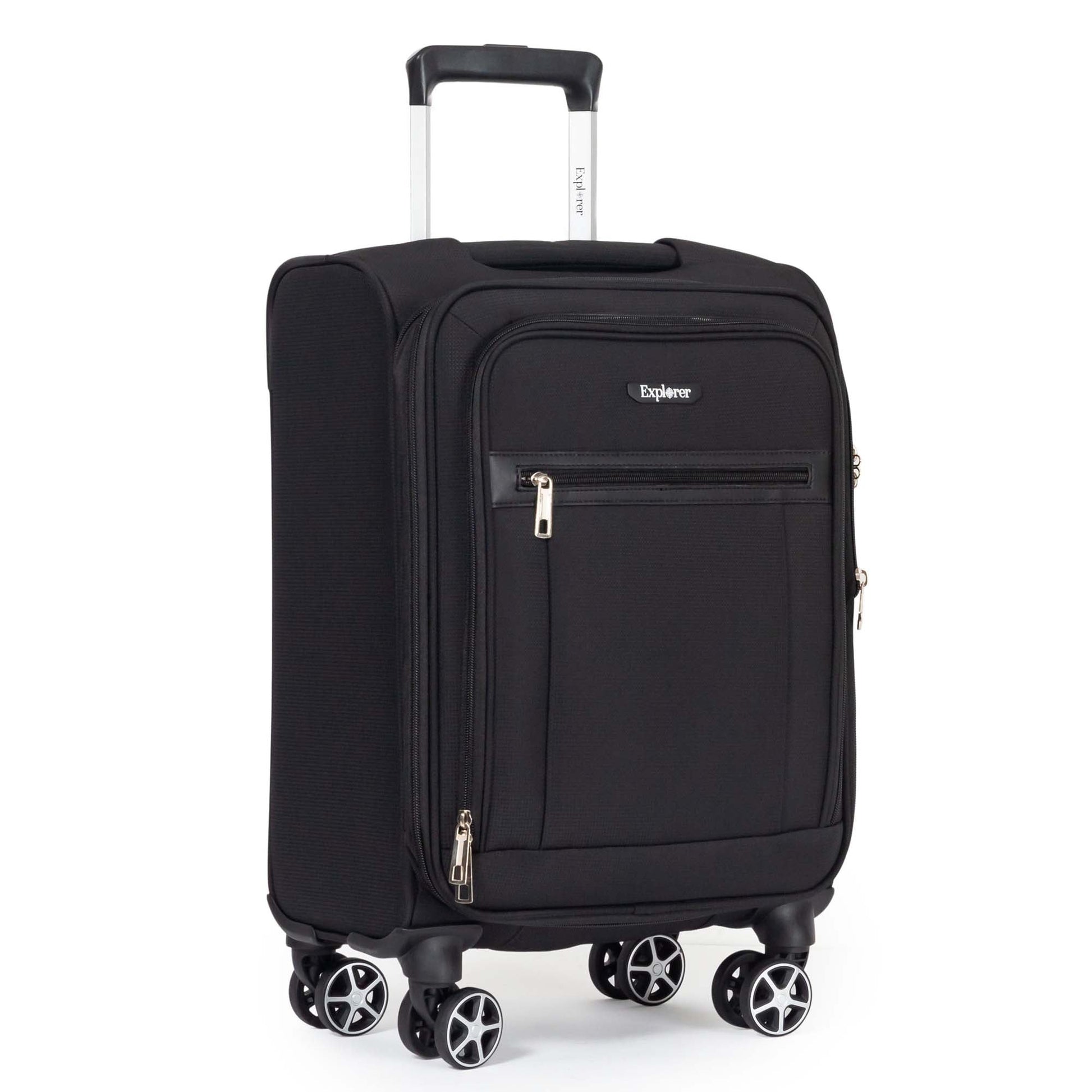 Explorer Luggage Black Explorer Onyx Carry-On Expandable Spinner Luggage