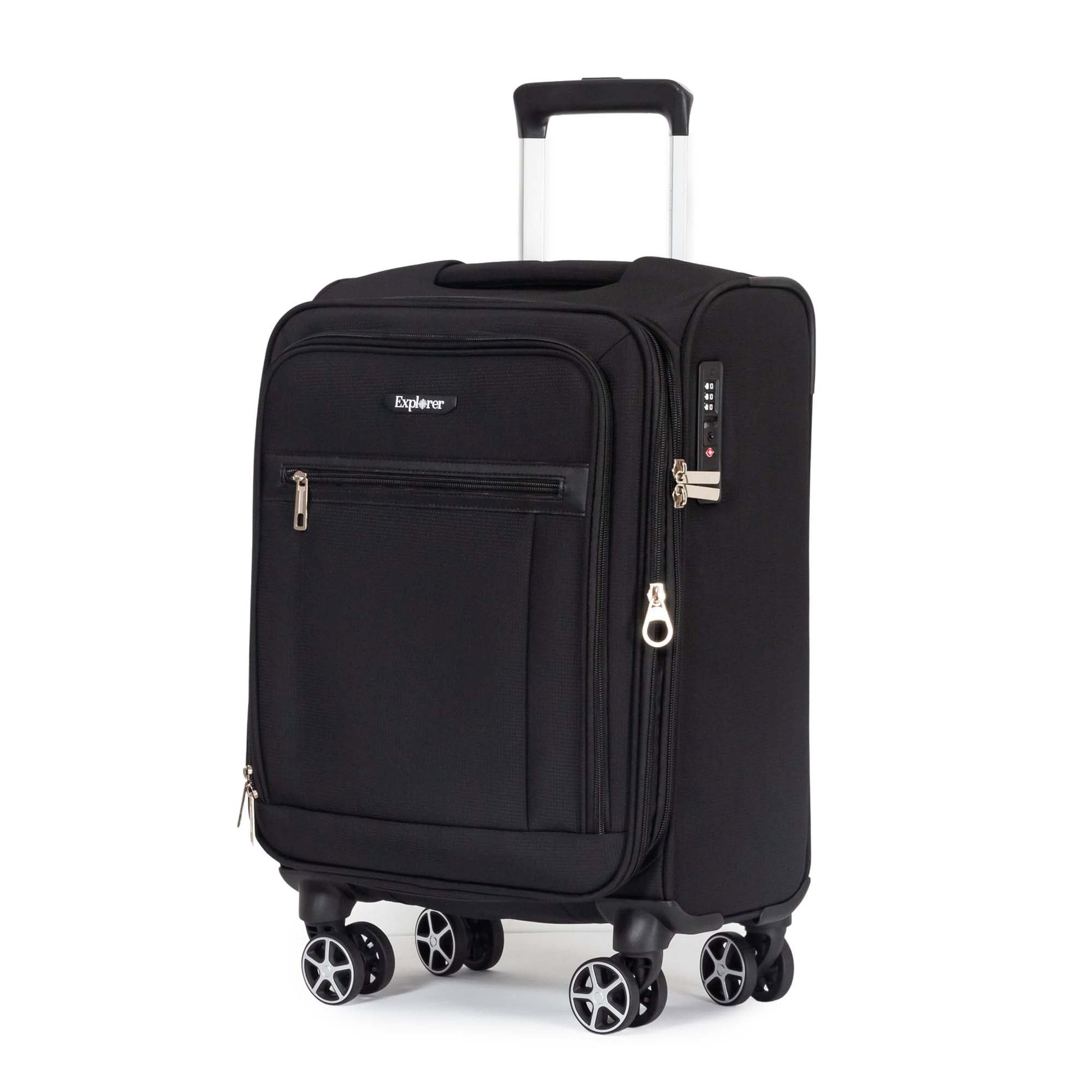 Explorer Luggage Black Explorer Onyx Expandable 2-Piece Luggage Set (Carry-On & Medium)