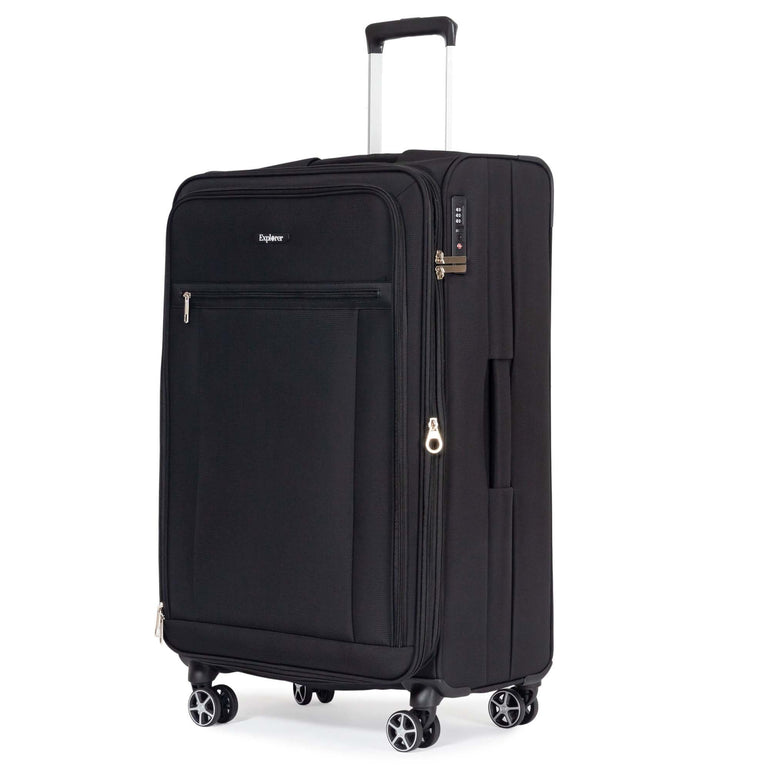 Explorer Luggage Black Explorer Onyx Expandable 3-Piece Luggage Set