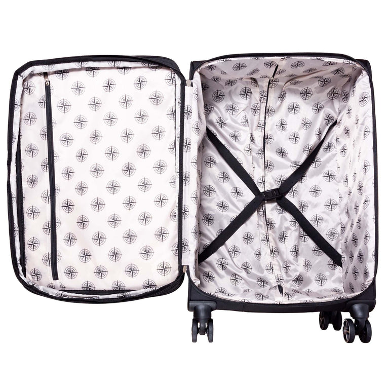 Explorer Luggage Black Explorer Onyx Expandable 3-Piece Luggage Set
