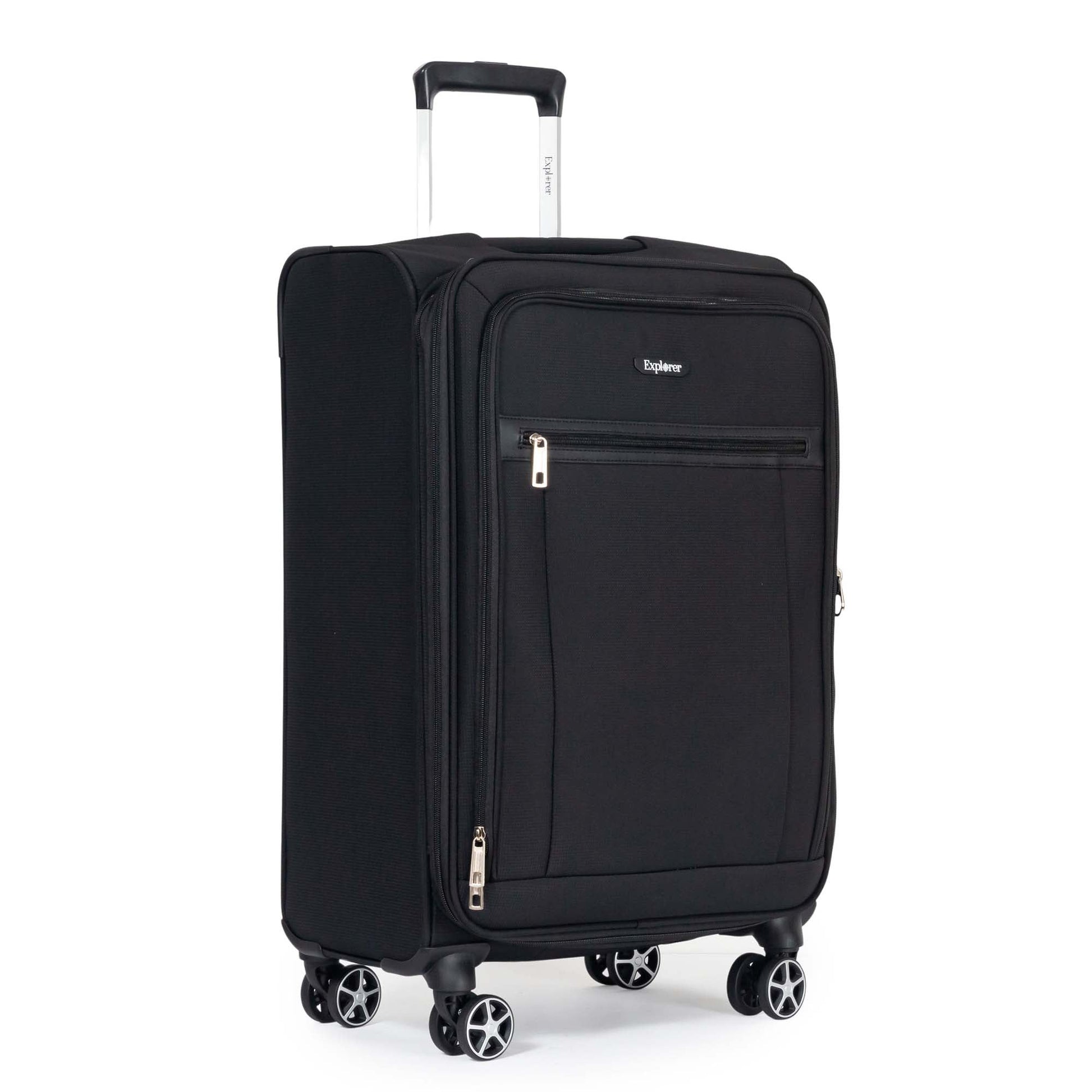 Explorer Luggage Black Explorer Onyx Expandable 3-Piece Luggage Set