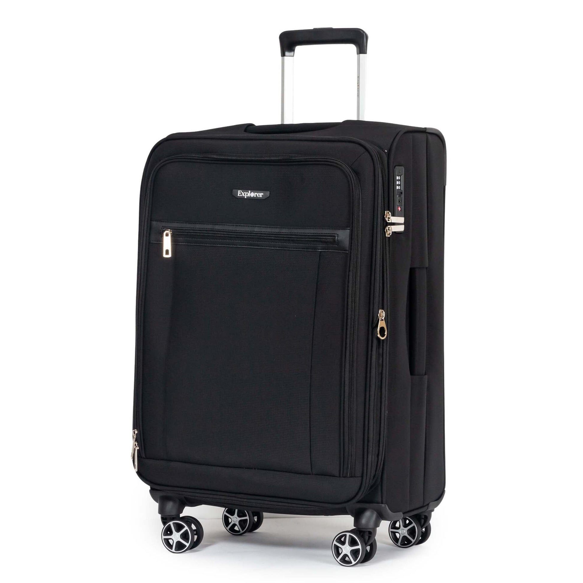 Explorer Luggage Black Explorer Onyx Expandable 3-Piece Luggage Set