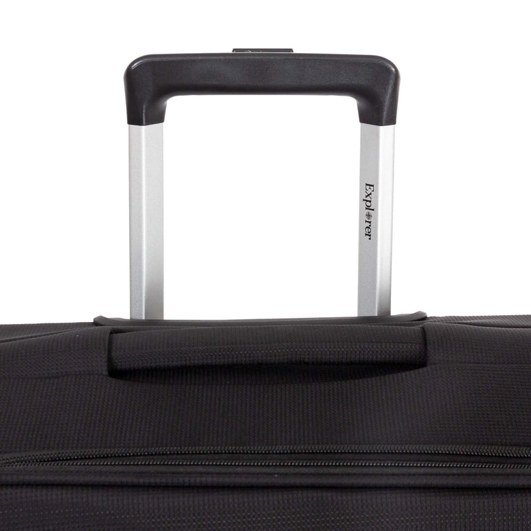 Explorer Luggage Black Explorer Onyx Large Expandable Spinner Luggage
