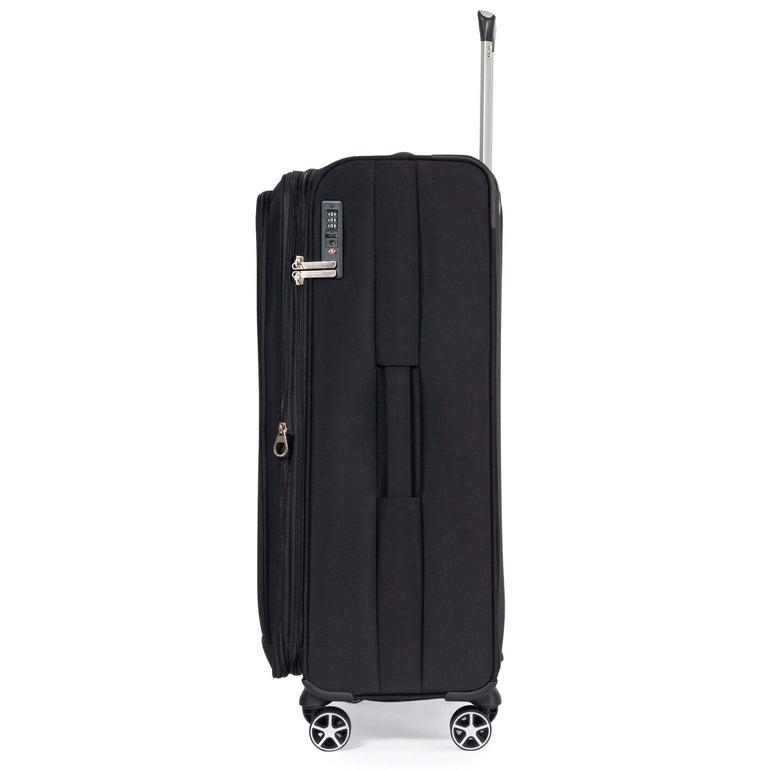 Explorer Luggage Black Explorer Onyx Large Expandable Spinner Luggage