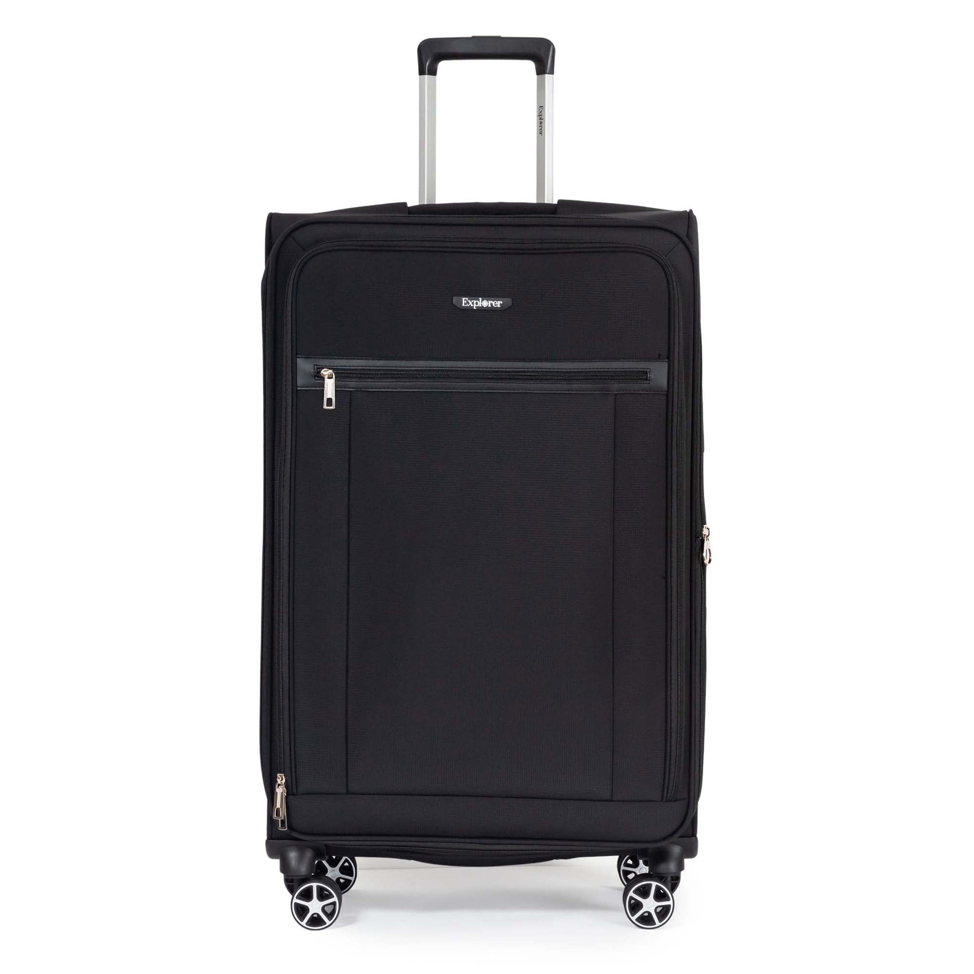 Explorer Luggage Black Explorer Onyx Large Expandable Spinner Luggage