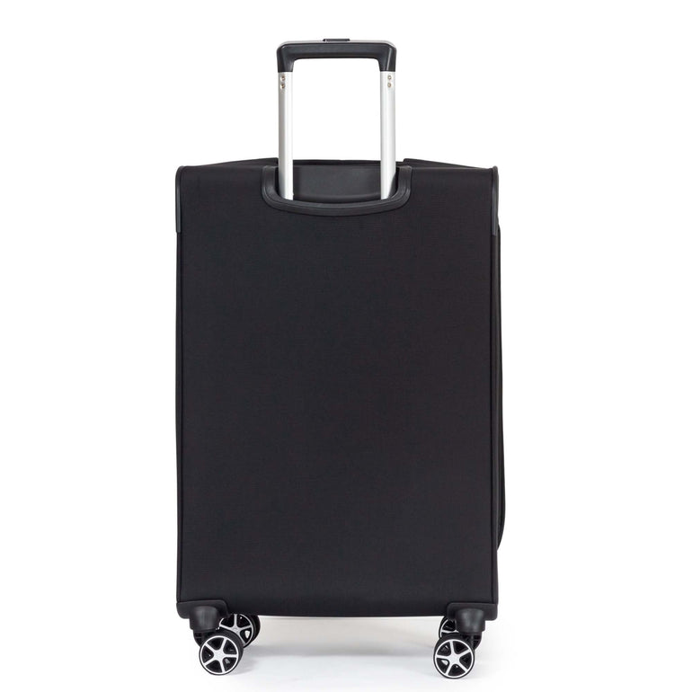 Explorer Luggage Black Explorer Onyx Medium Expandable Spinner Luggage