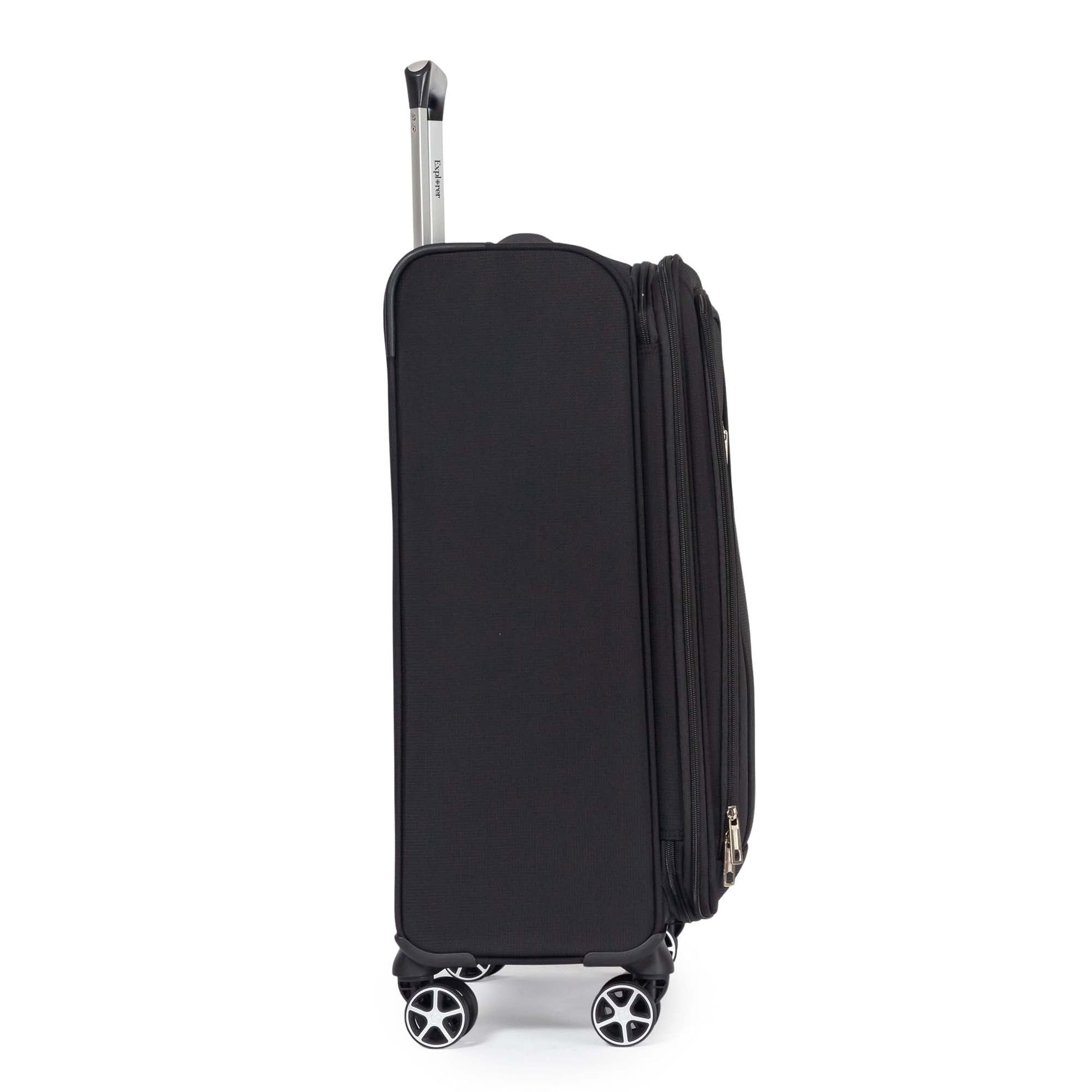 Explorer Luggage Black Explorer Onyx Medium Expandable Spinner Luggage