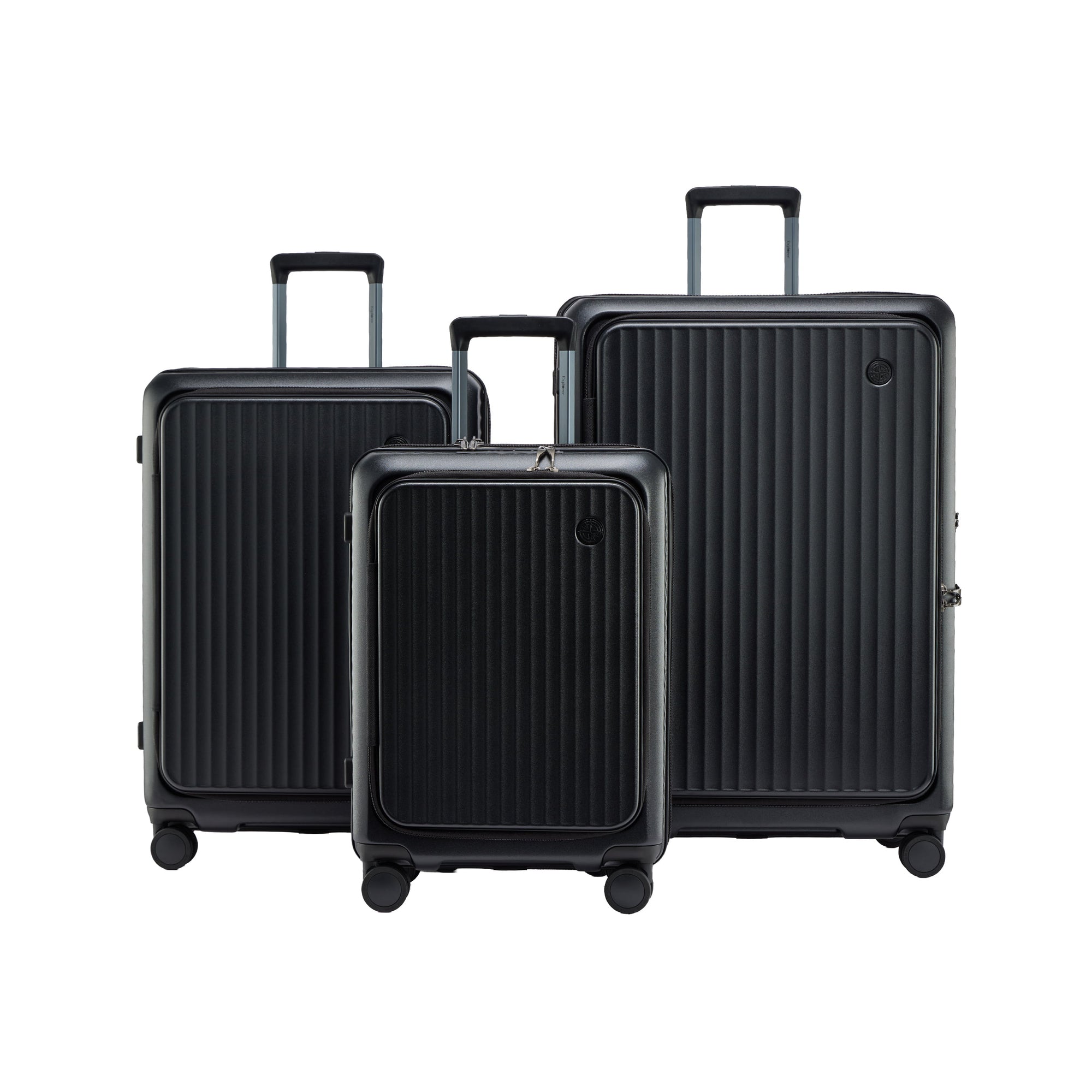 Explorer Luggage Black Explorer Terra 3-Piece Expandable Luggage Set