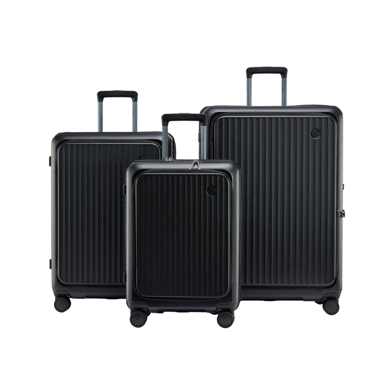 Explorer Luggage Black Explorer Terra 3-Piece Expandable Luggage Set