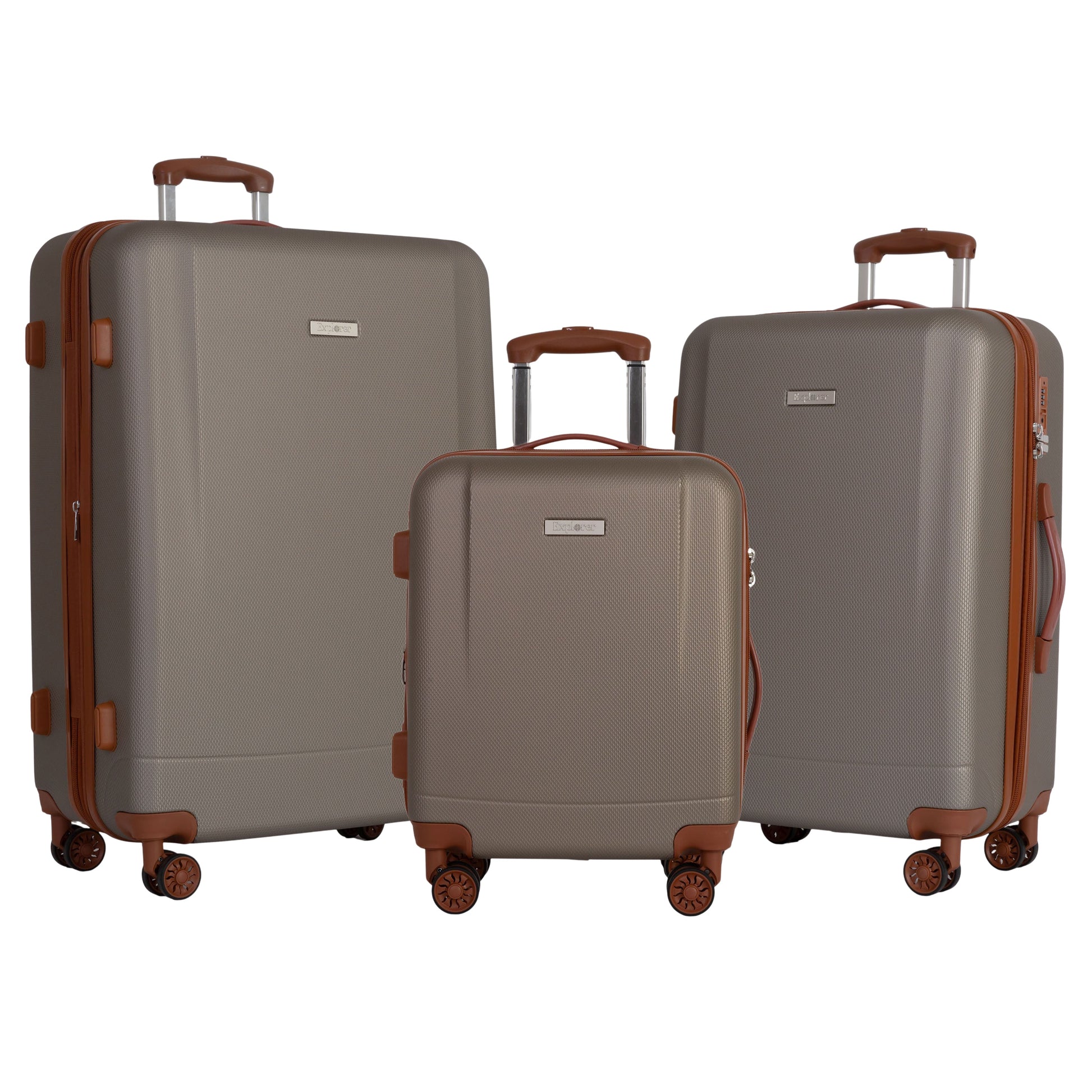 Explorer Luggage Champagne Explorer First Class Expandable Luggage Set