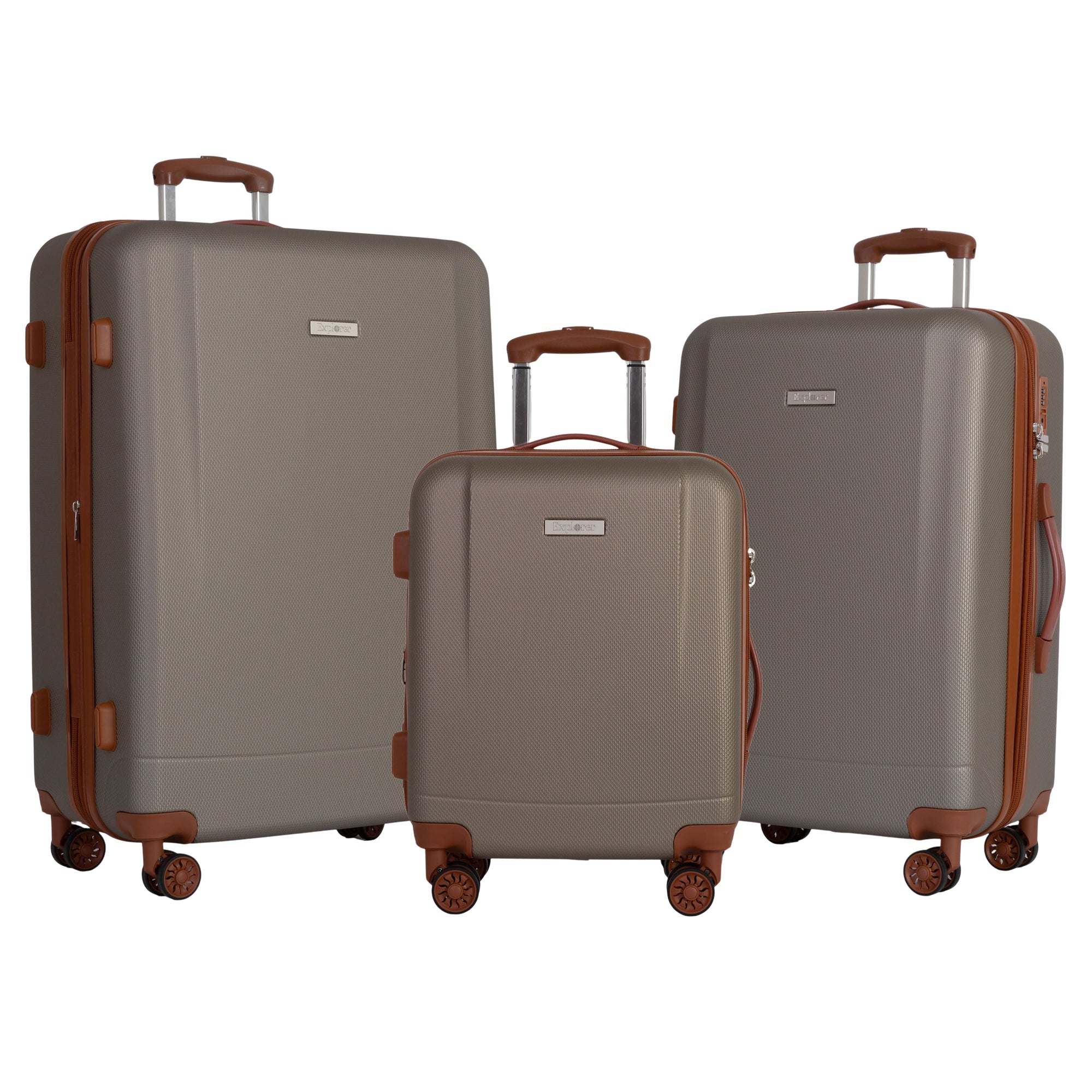 Explorer Luggage Champagne Explorer First Class Expandable Luggage Set