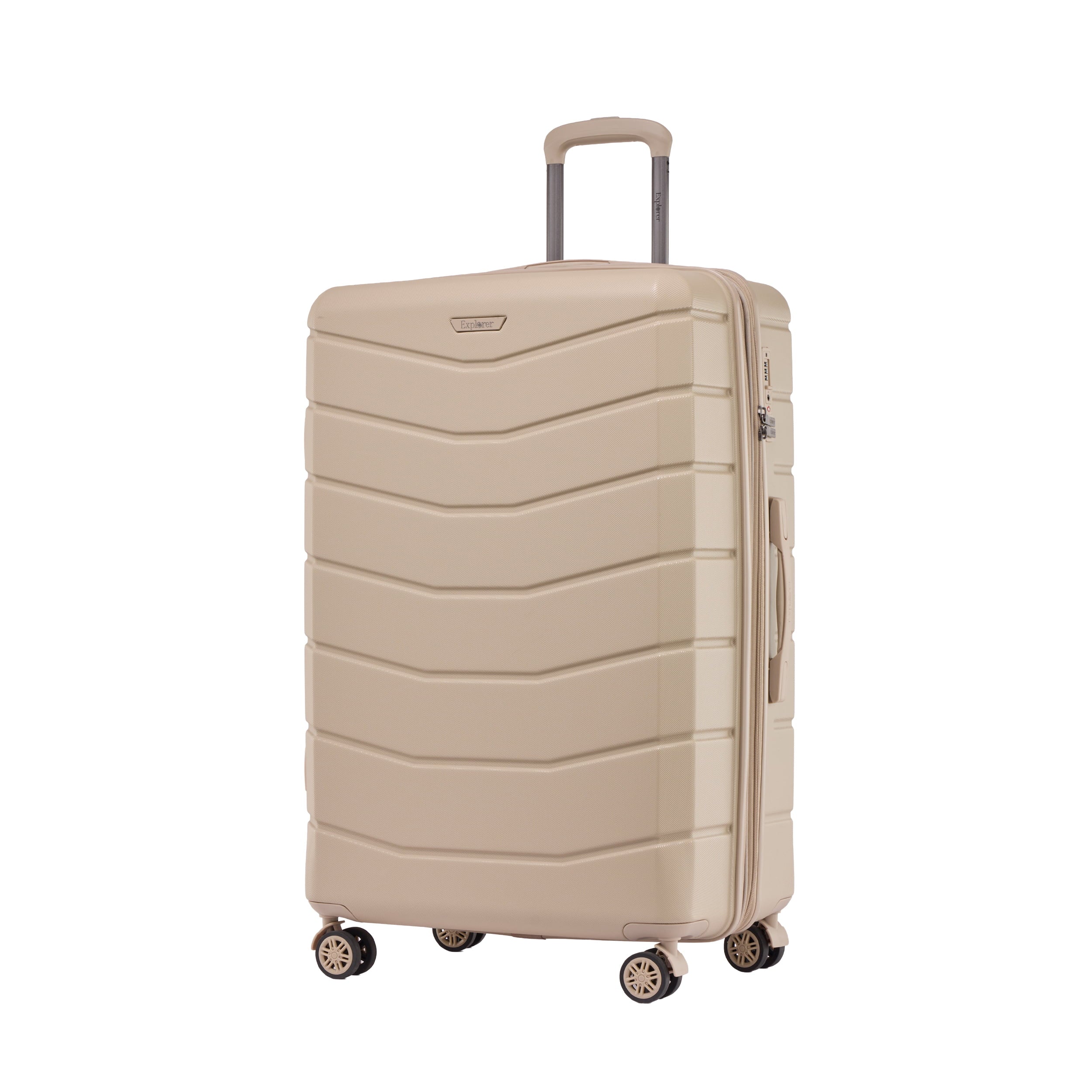 Explorer Luggage Light Beige Explorer Flex Expandable Large Luggage