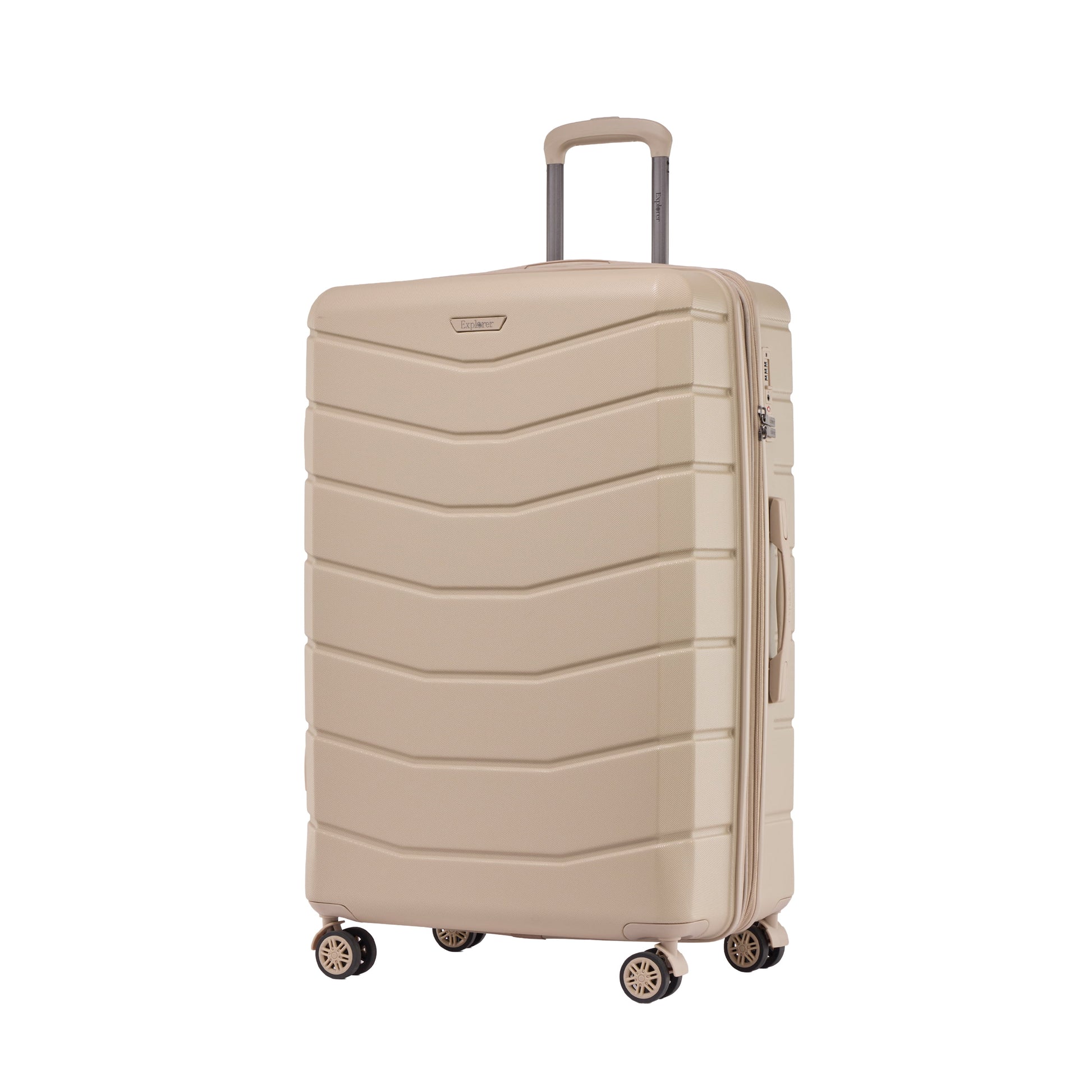 Explorer Luggage Light Beige Explorer Flex Expandable Large Luggage