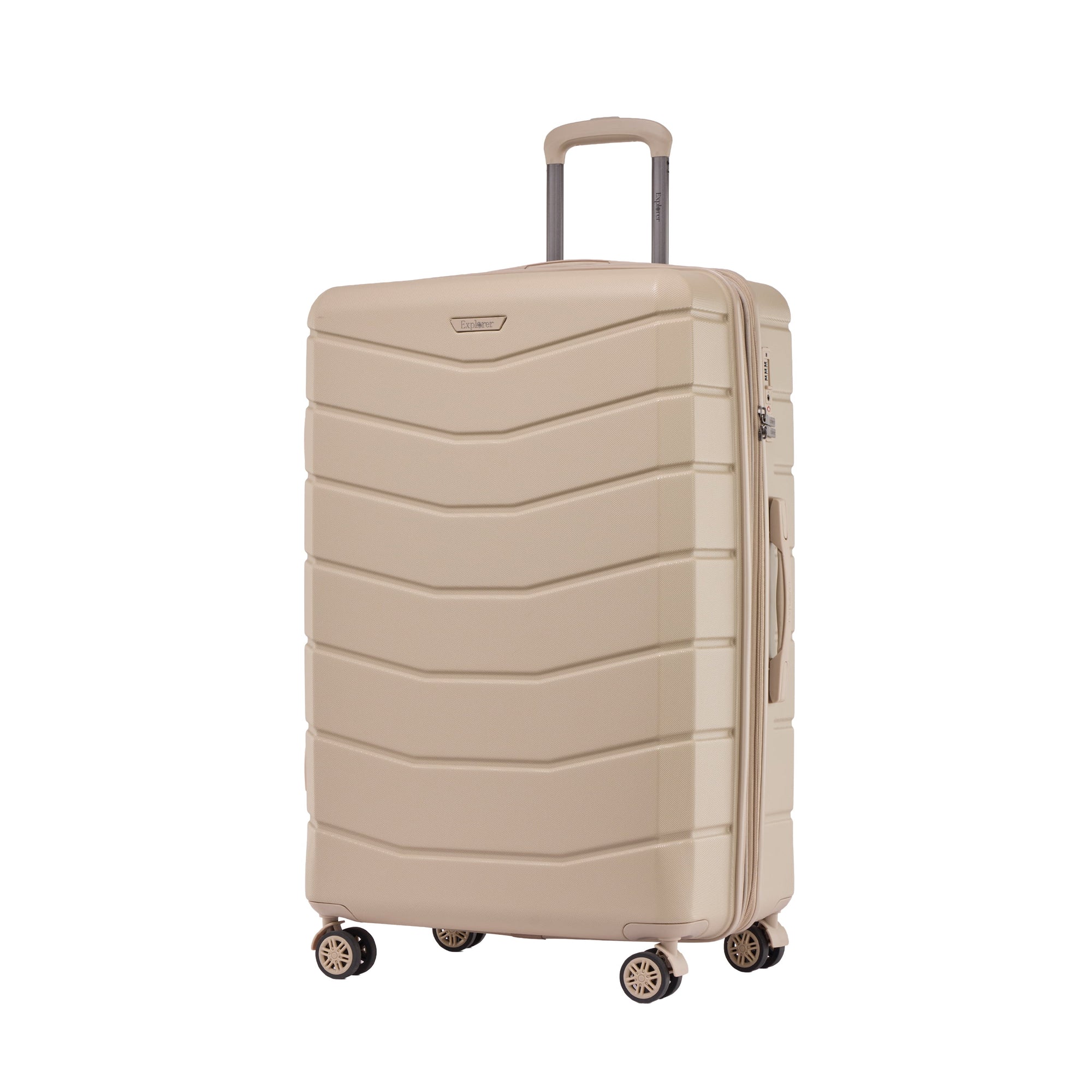 Explorer Luggage Light Beige Explorer Flex Expandable Large Luggage