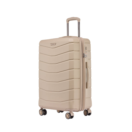 Explorer Luggage Light Beige Explorer Flex Expandable Medium Luggage