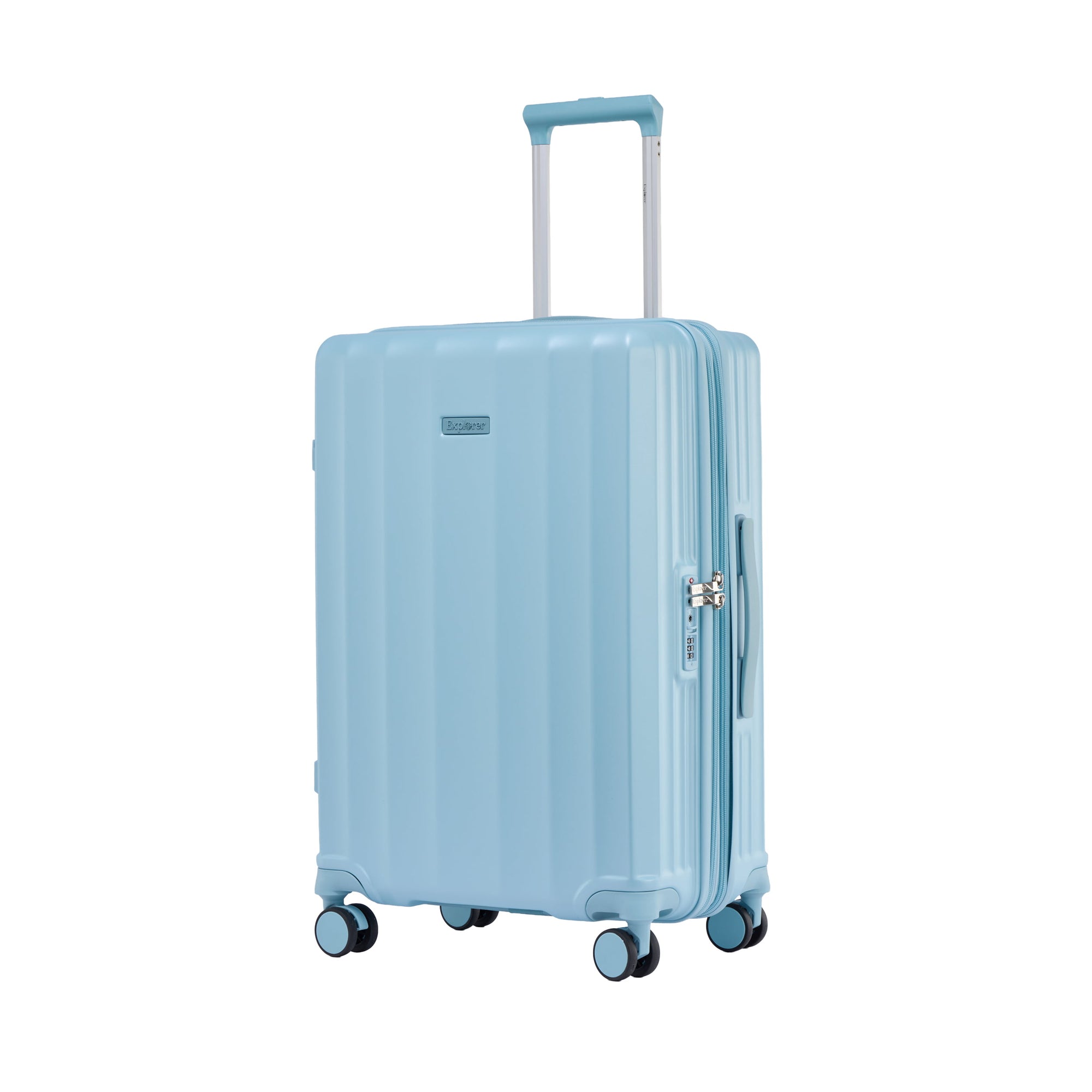 Explorer Luggage Light Blue Explorer Latitude Expandable Medium Luggage